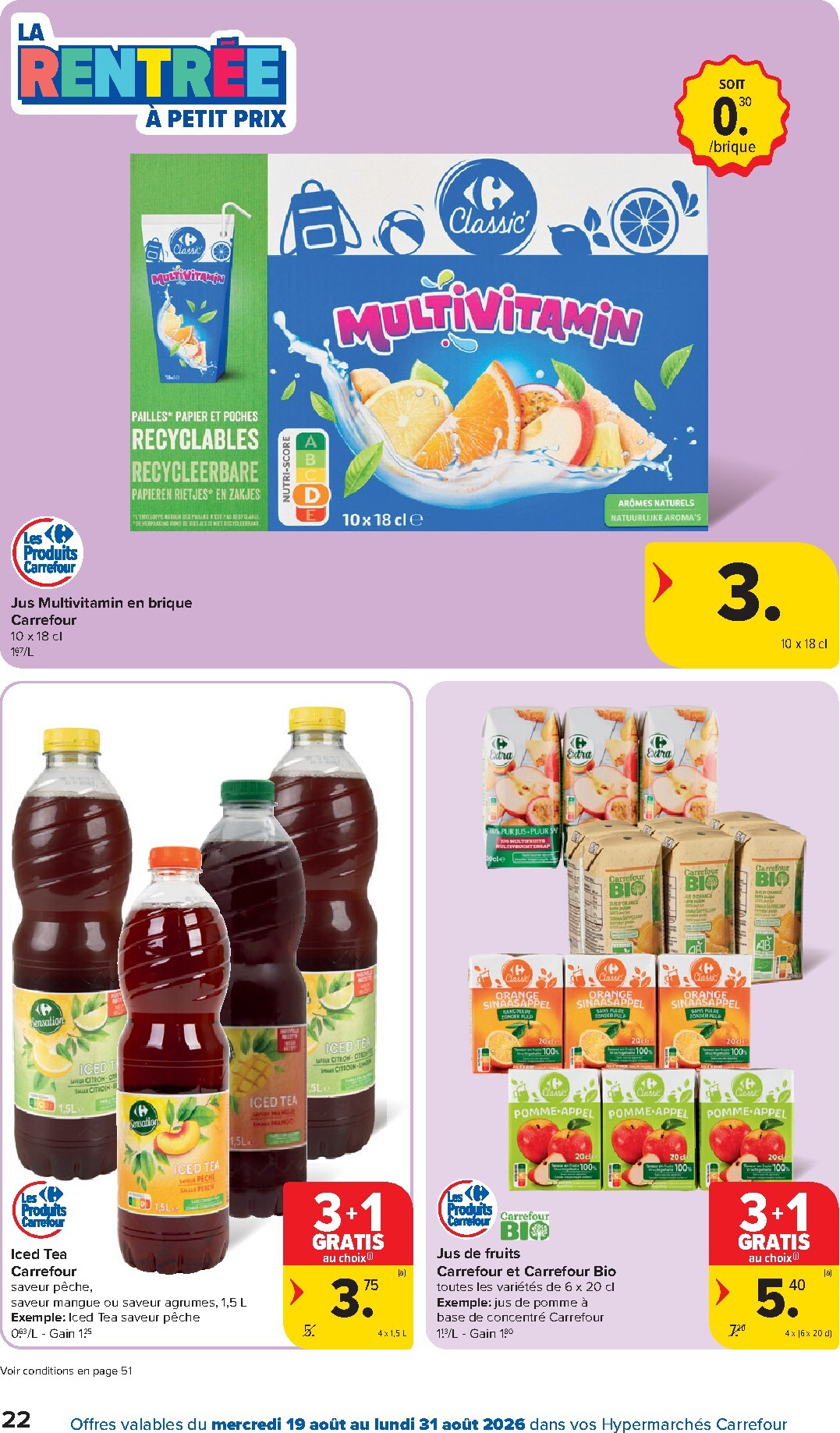 carrefour - Huidige Carrefour Hypermarchés folder geldig van woensdag 19/08/2026 tot maandag 31/08/2026 - page: 22