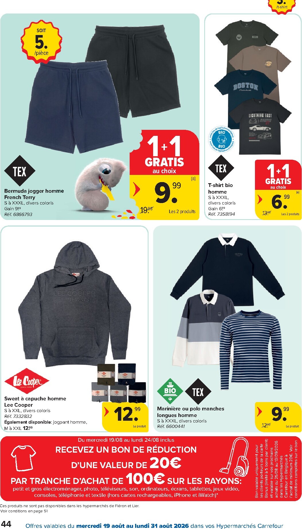 carrefour - Huidige Carrefour Hypermarchés folder geldig van woensdag 19/08/2026 tot maandag 31/08/2026 - page: 44
