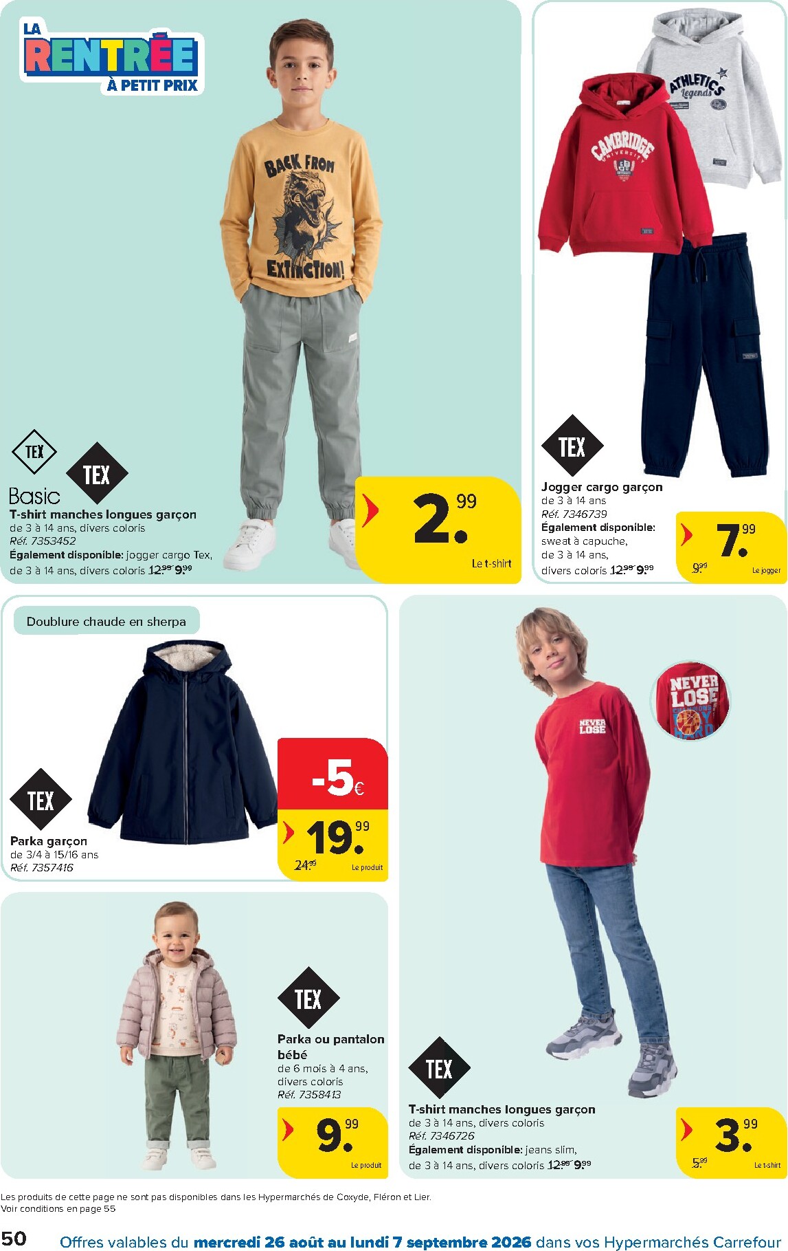 carrefour - Carrefour Hypermarchés folder voor volgende week van woensdag 26/08/2026 tot maandag 07/09/2026 - page: 50