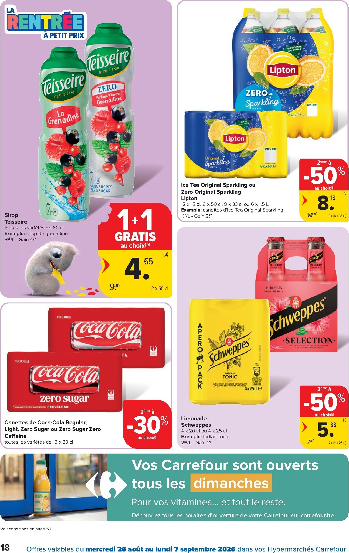 carrefour - Carrefour Hypermarchés folder voor volgende week van woensdag 26/08/2026 tot maandag 07/09/2026 - page: 18