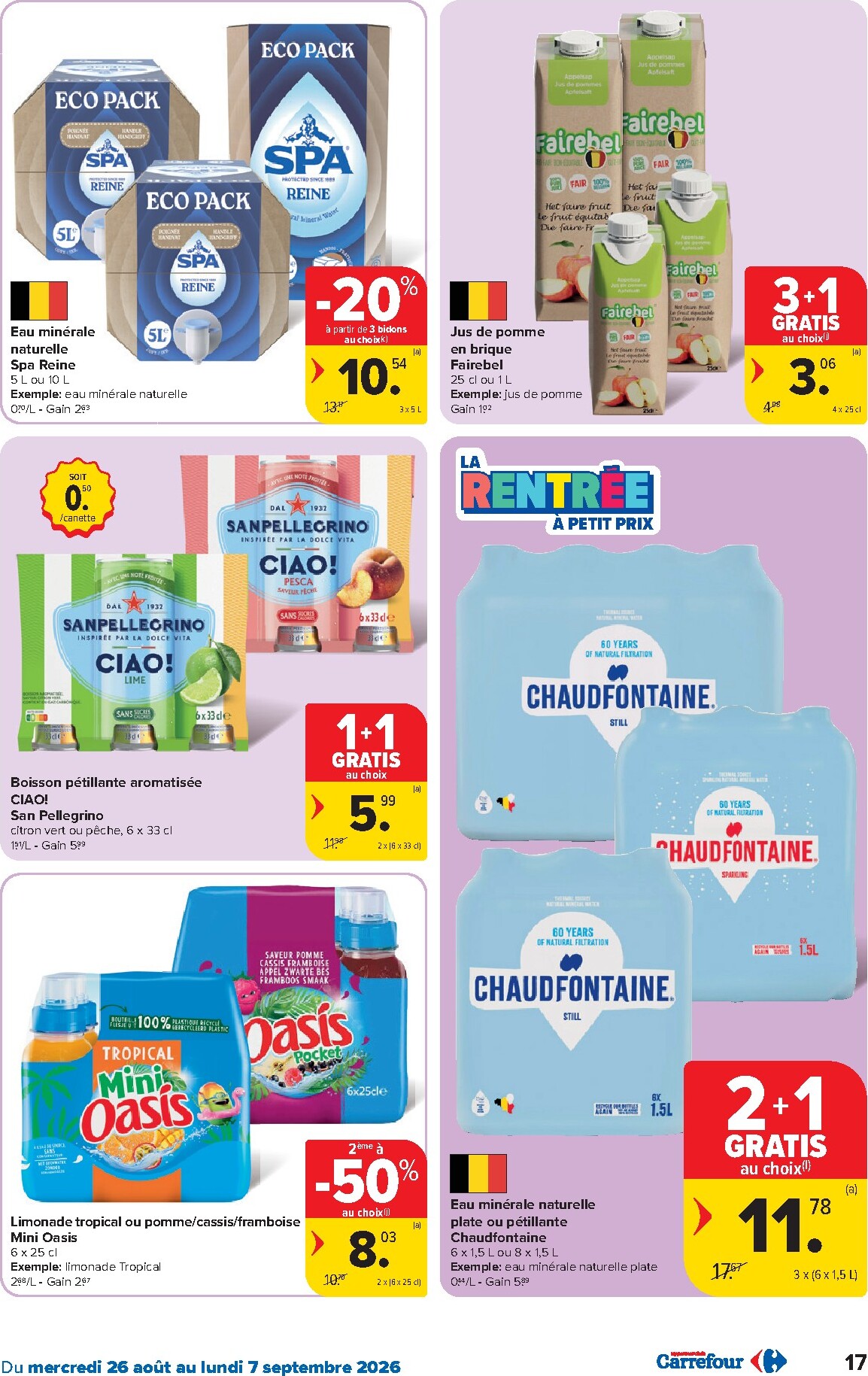 carrefour - Carrefour Hypermarchés folder voor volgende week van woensdag 26/08/2026 tot maandag 07/09/2026 - page: 17