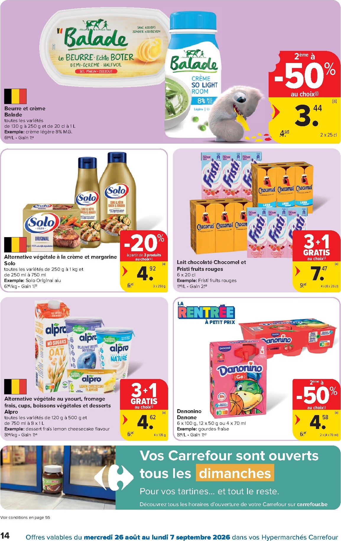 carrefour - Carrefour Hypermarchés folder voor volgende week van woensdag 26/08/2026 tot maandag 07/09/2026 - page: 14