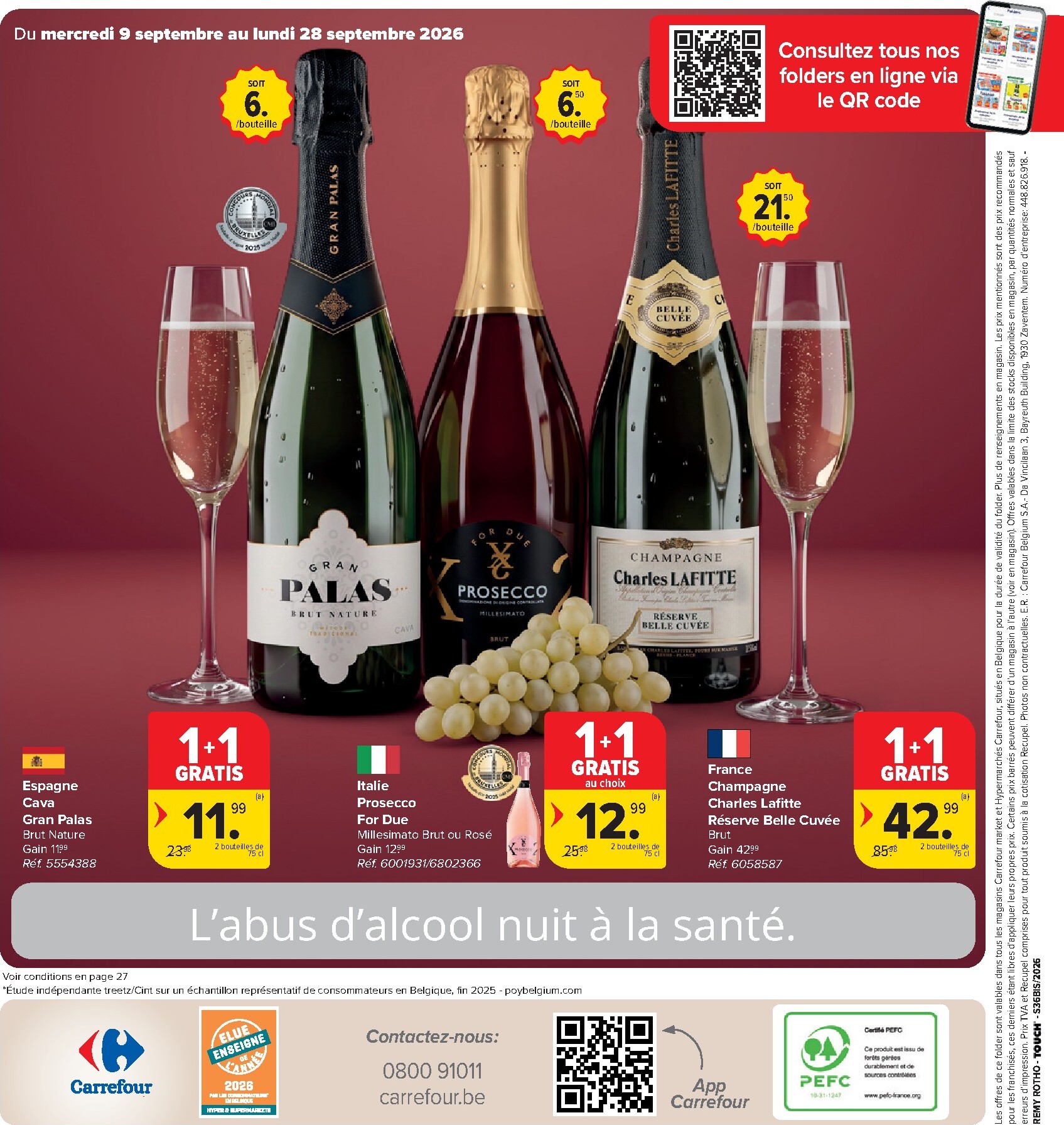 carrefour - Carrefour Hypermarchés - Foire aux vins folder voor volgende week van woensdag 09/09/2026 tot maandag 28/09/2026 - page: 28