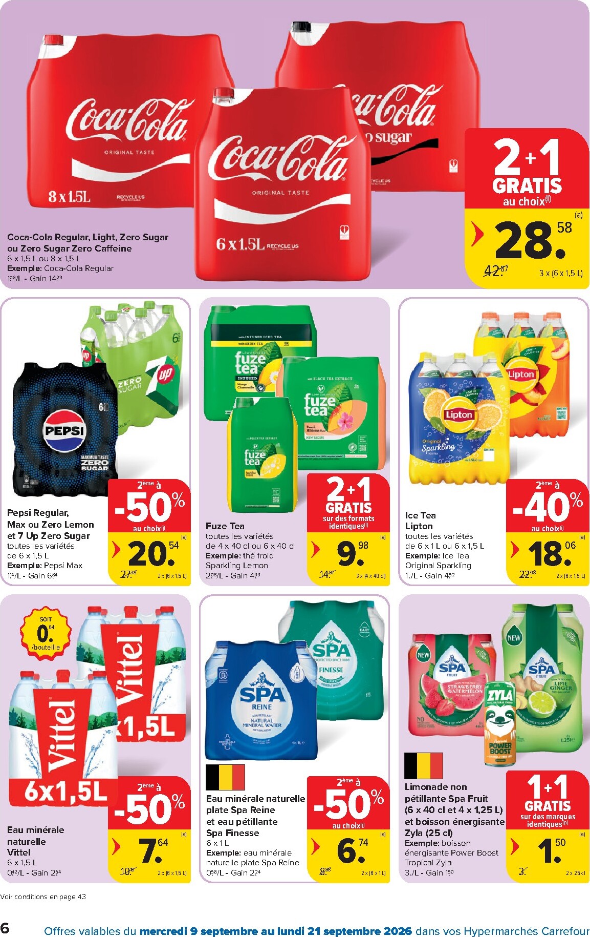 carrefour - Carrefour folder voor volgende week van woensdag 09/09/2026 tot maandag 21/09/2026 - page: 6