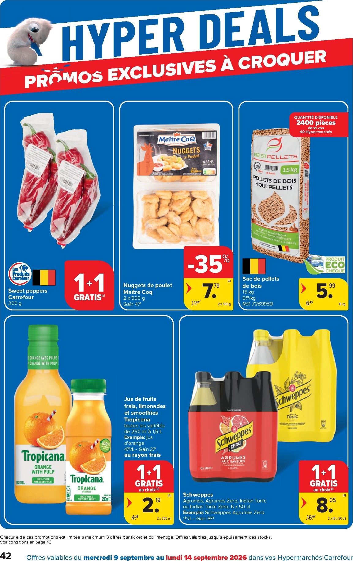 carrefour - Carrefour folder voor volgende week van woensdag 09/09/2026 tot maandag 21/09/2026 - page: 42