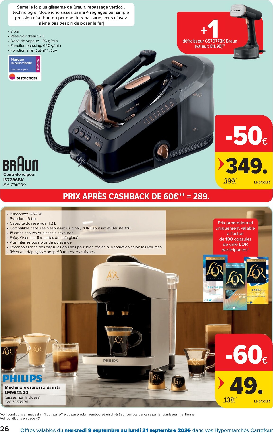carrefour - Carrefour folder voor volgende week van woensdag 09/09/2026 tot maandag 21/09/2026 - page: 26
