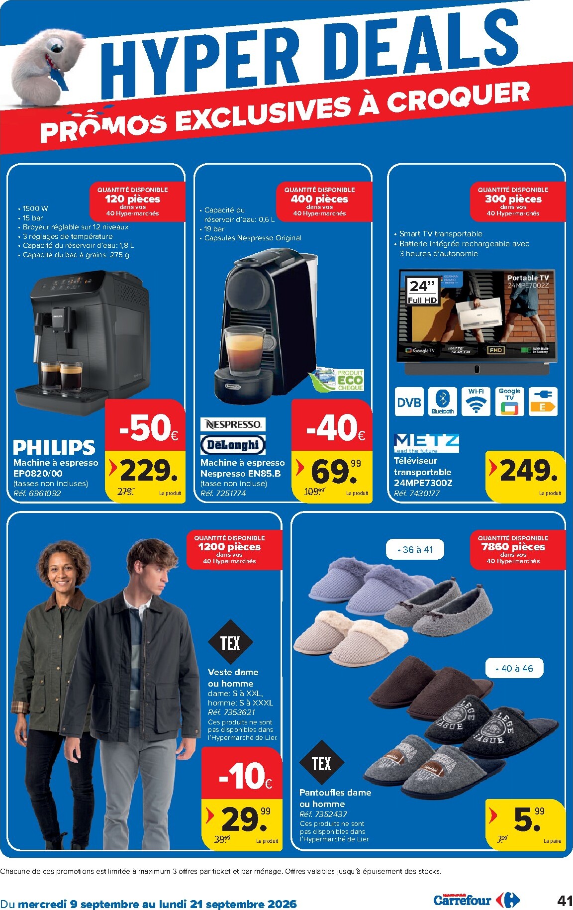 carrefour - Carrefour folder voor volgende week van woensdag 09/09/2026 tot maandag 21/09/2026 - page: 41