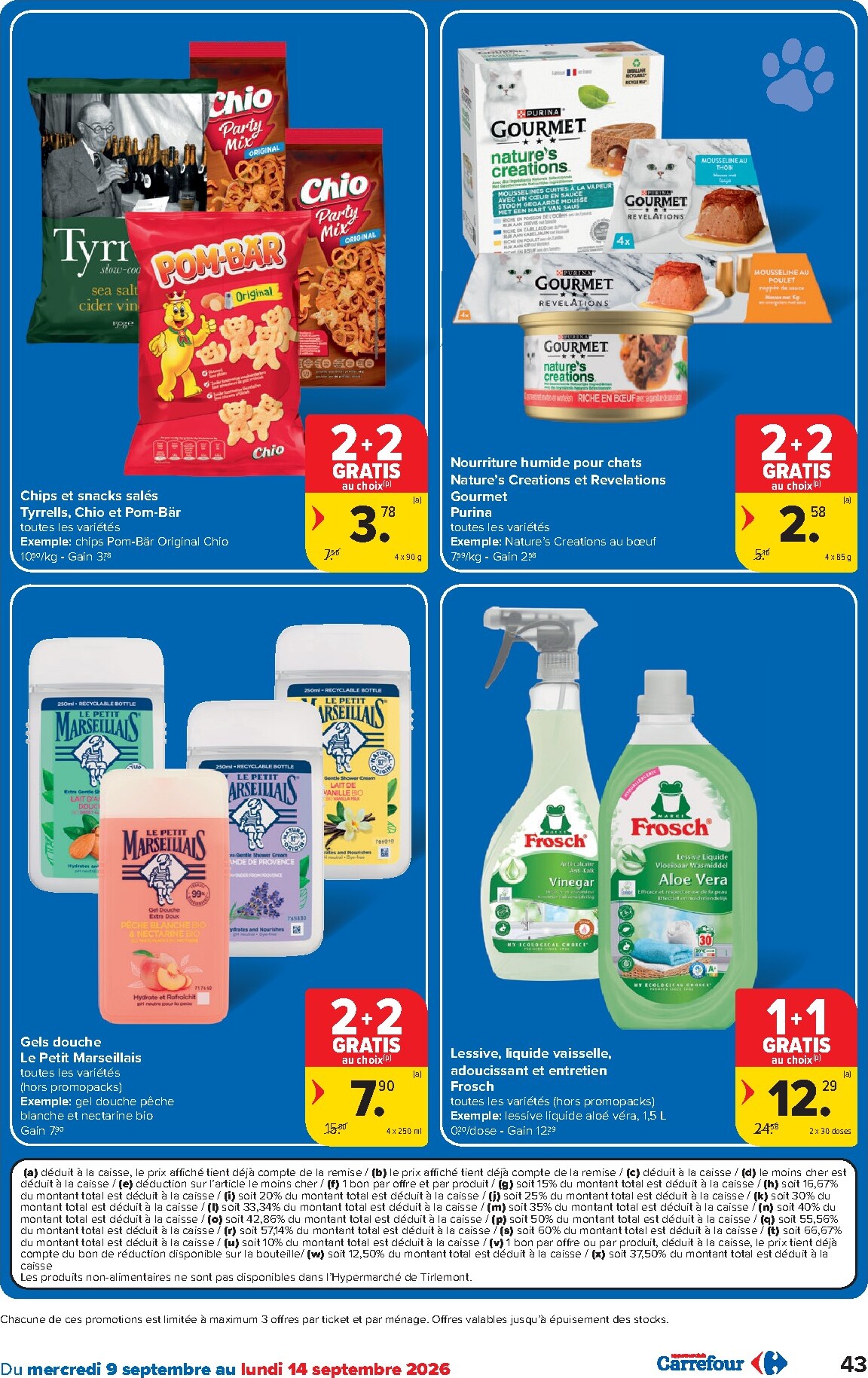carrefour - Carrefour folder voor volgende week van woensdag 09/09/2026 tot maandag 21/09/2026 - page: 43
