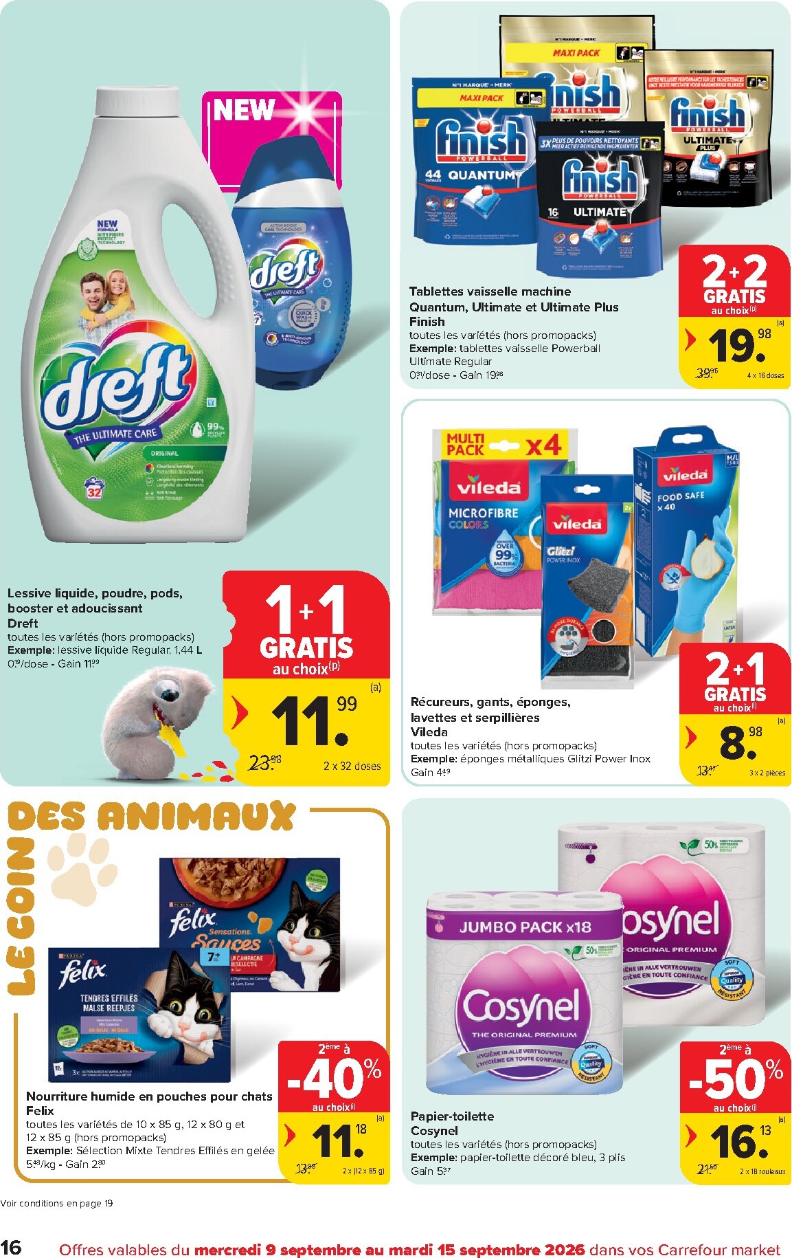 carrefour - Carrefour - Market Promotions de la semaine folder voor volgende week van woensdag 09/09/2026 tot dinsdag 15/09/2026 - page: 16