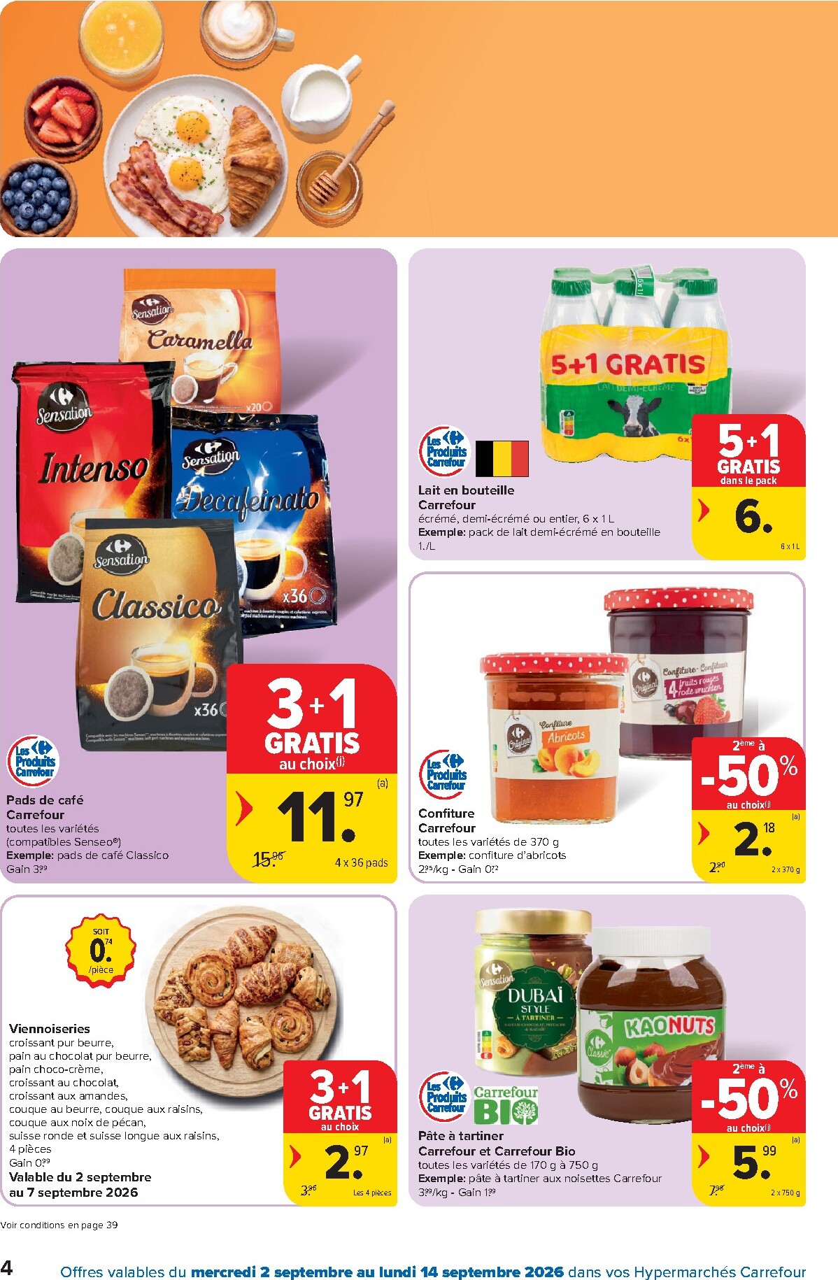 carrefour - Huidige Carrefour - Hypermarchés folder geldig van woensdag 02/09/2026 tot maandag 14/09/2026 - page: 4