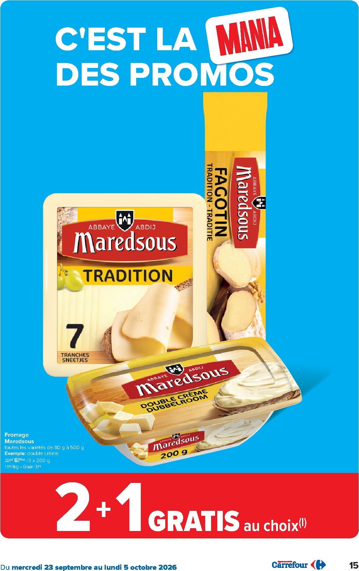 carrefour - Carrefour folder voor volgende week van woensdag 23/09/2026 tot maandag 05/10/2026 - page: 15