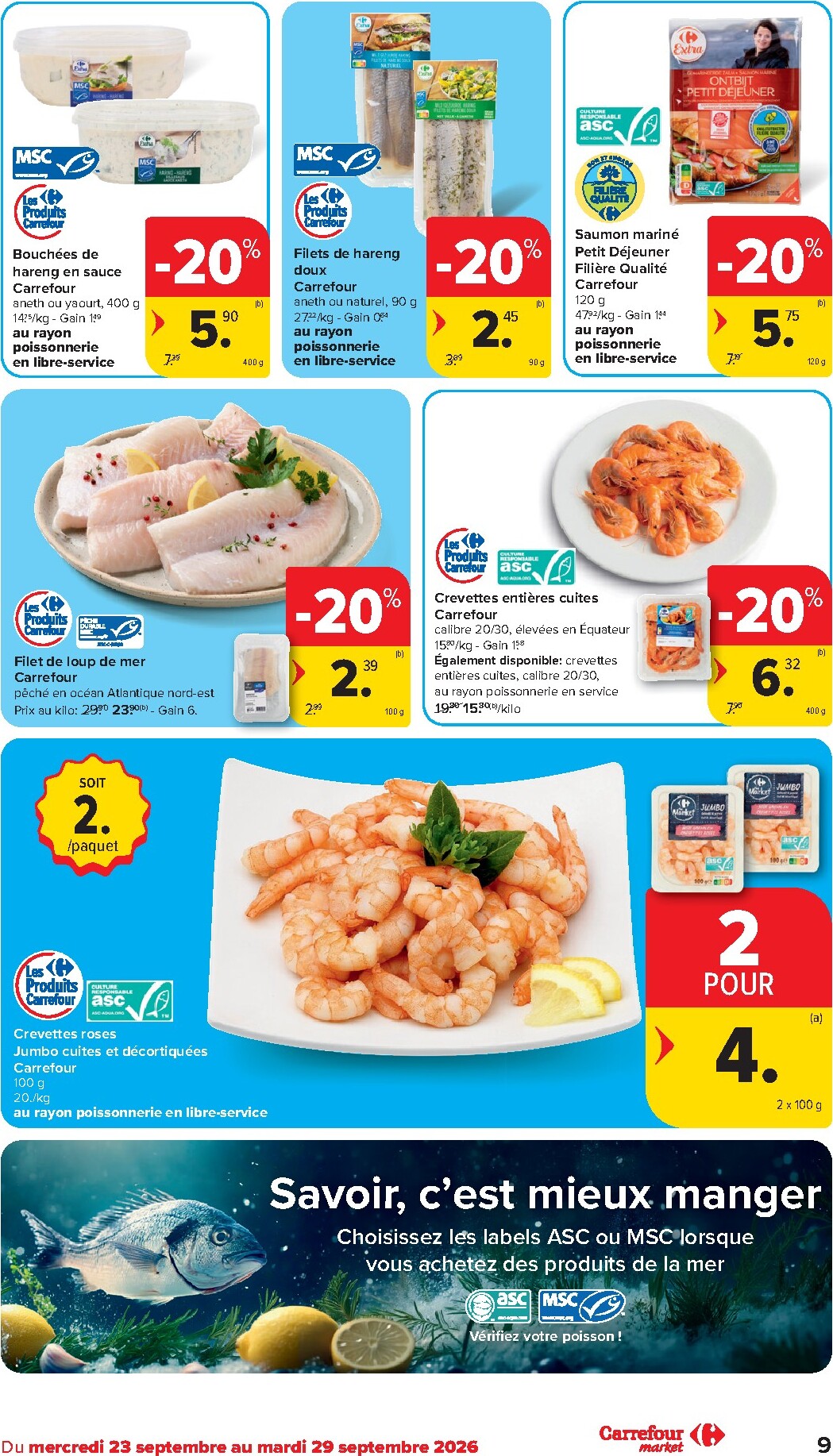 carrefour - Carrefour Market folder voor volgende week van woensdag 23/09/2026 tot dinsdag 29/09/2026 - page: 9