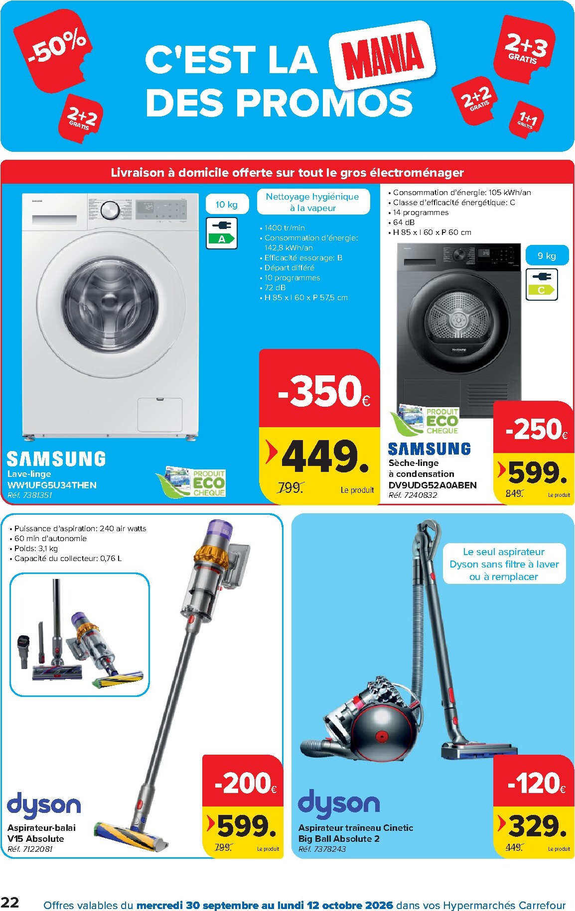 carrefour - Carrefour folder voor volgende week van woensdag 30/09/2026 tot maandag 12/10/2026 - page: 22