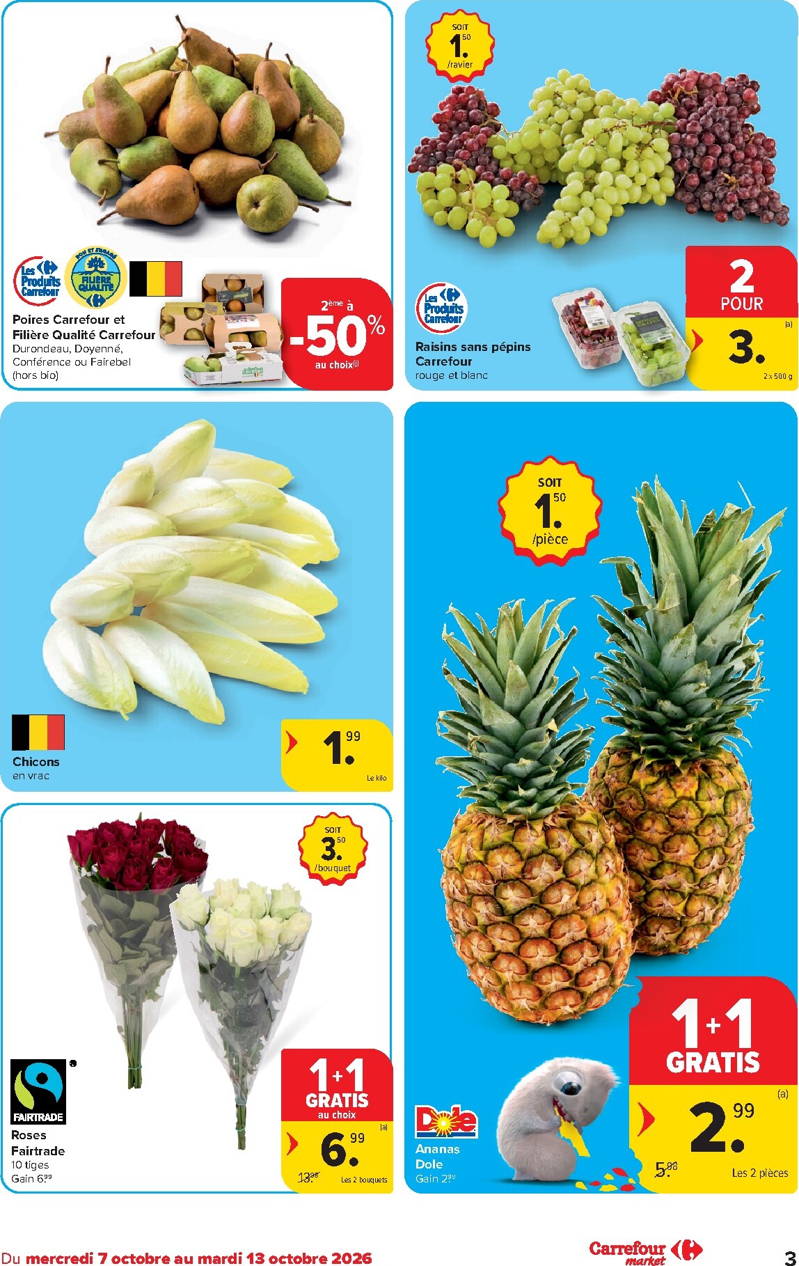 carrefour - Carrefour - Market Promotions de la semaine folder voor volgende week van woensdag 07/10/2026 tot dinsdag 13/10/2026 - page: 3