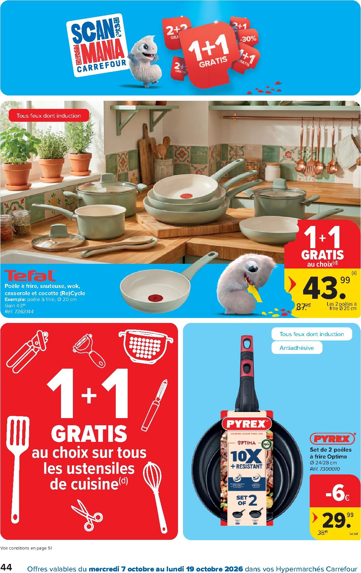 carrefour - Carrefour folder voor volgende week van woensdag 07/10/2026 tot maandag 19/10/2026 - page: 44