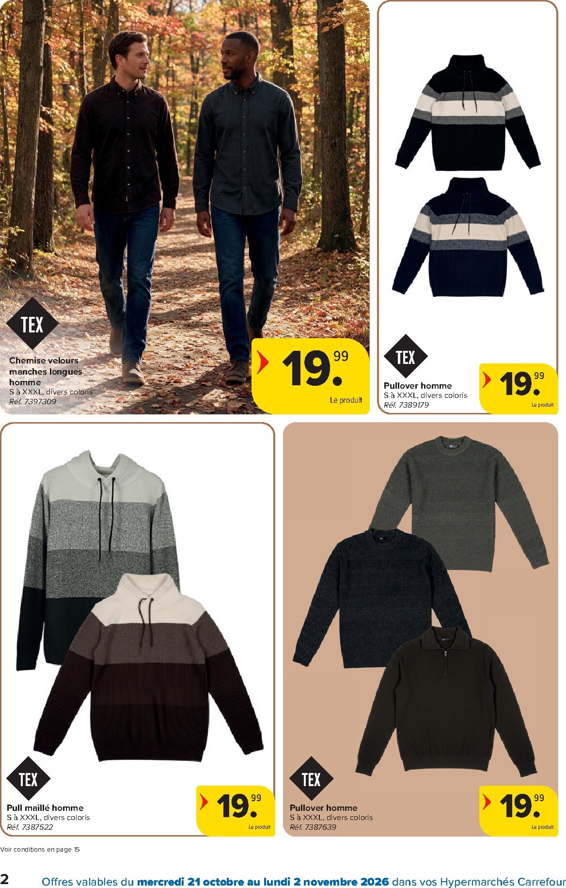 carrefour - Carrefour - Textile d'automne folder voor volgende week van woensdag 21/10/2026 tot maandag 02/11/2026 - page: 2