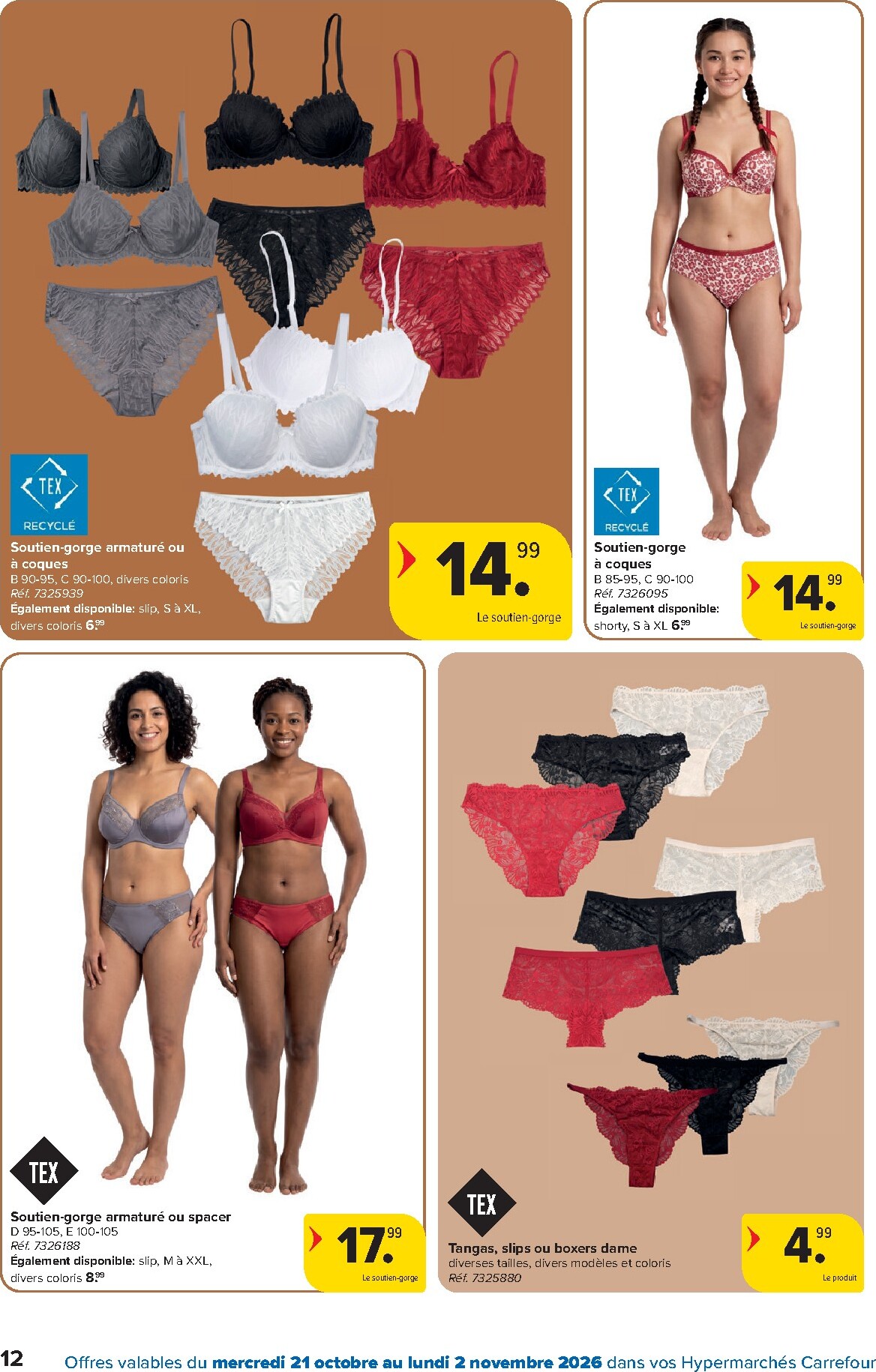 carrefour - Carrefour - Textile d'automne folder voor volgende week van woensdag 21/10/2026 tot maandag 02/11/2026 - page: 12