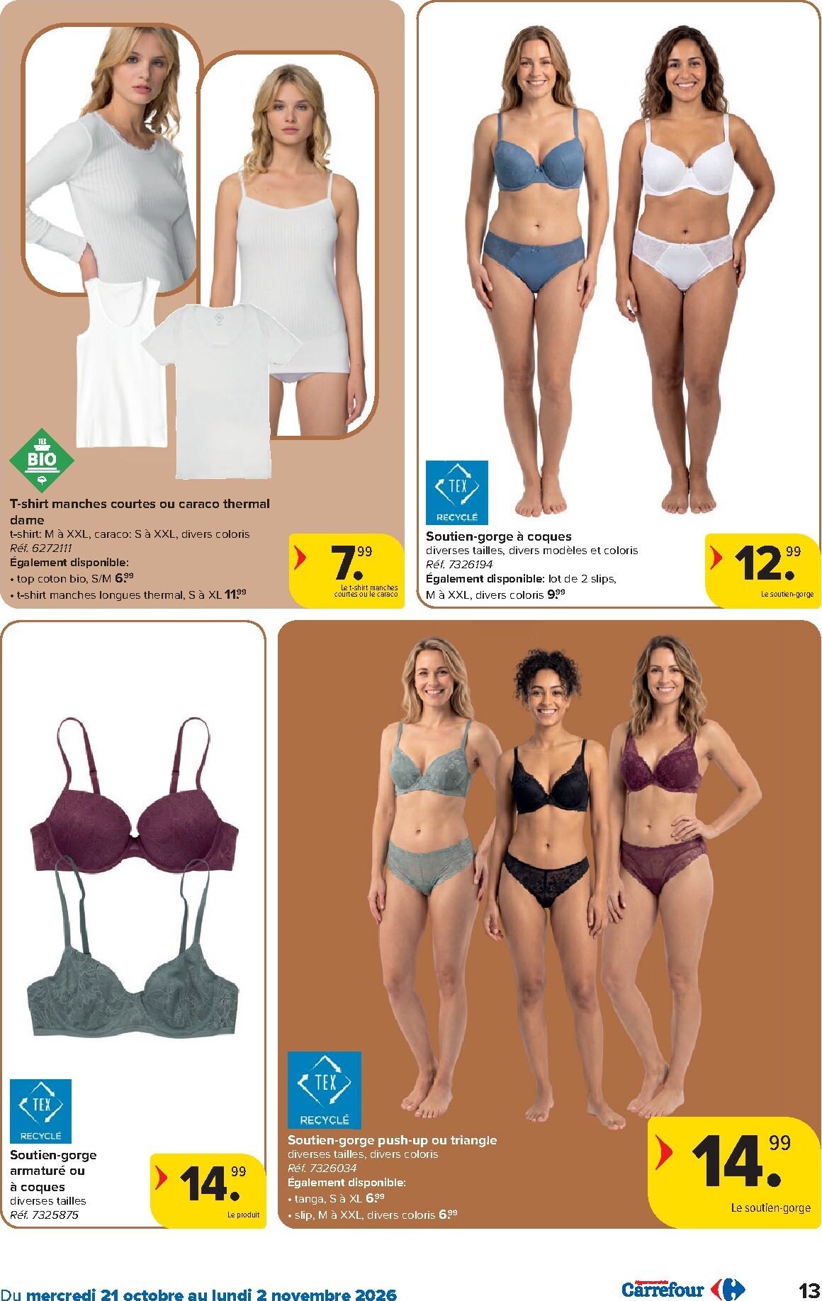 carrefour - Carrefour - Textile d'automne folder voor volgende week van woensdag 21/10/2026 tot maandag 02/11/2026 - page: 13