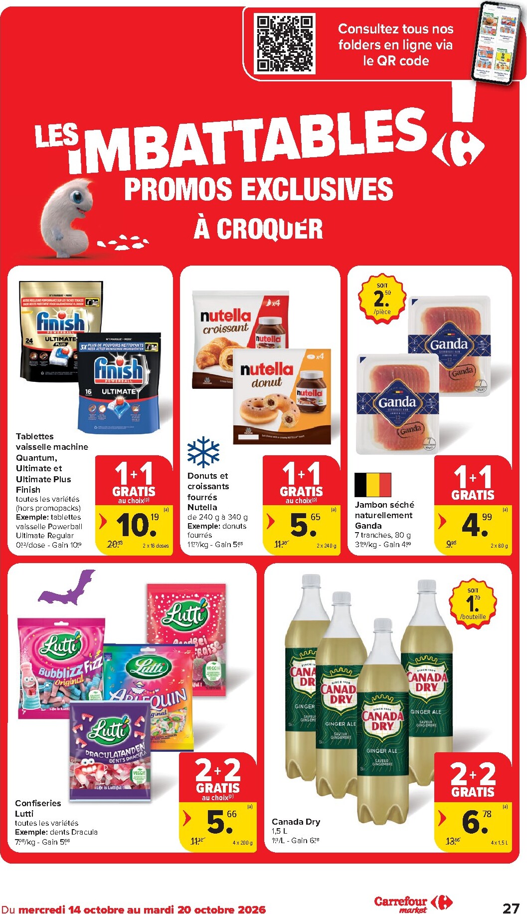 carrefour - Carrefour - Market Promotions de la semaine folder voor volgende week van woensdag 14/10/2026 tot dinsdag 20/10/2026 - page: 27