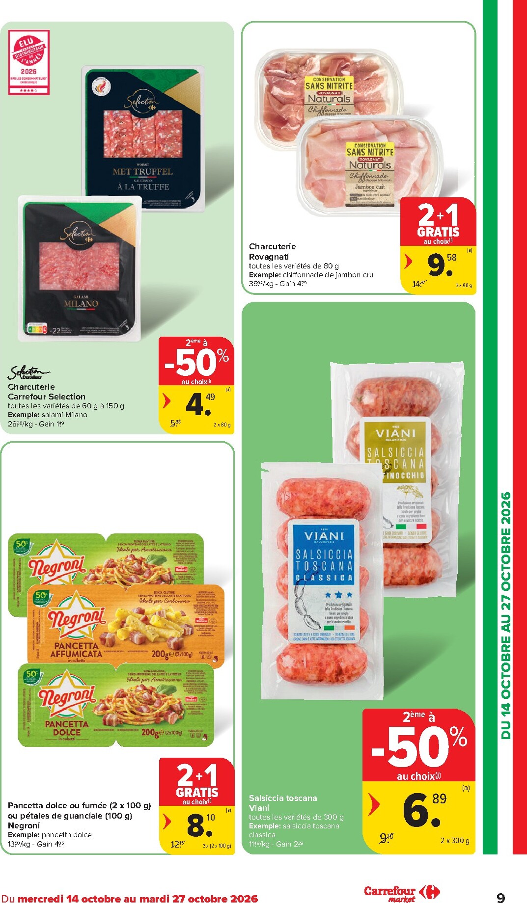 carrefour - Carrefour - Market Promotions de la semaine folder voor volgende week van woensdag 14/10/2026 tot dinsdag 20/10/2026 - page: 9