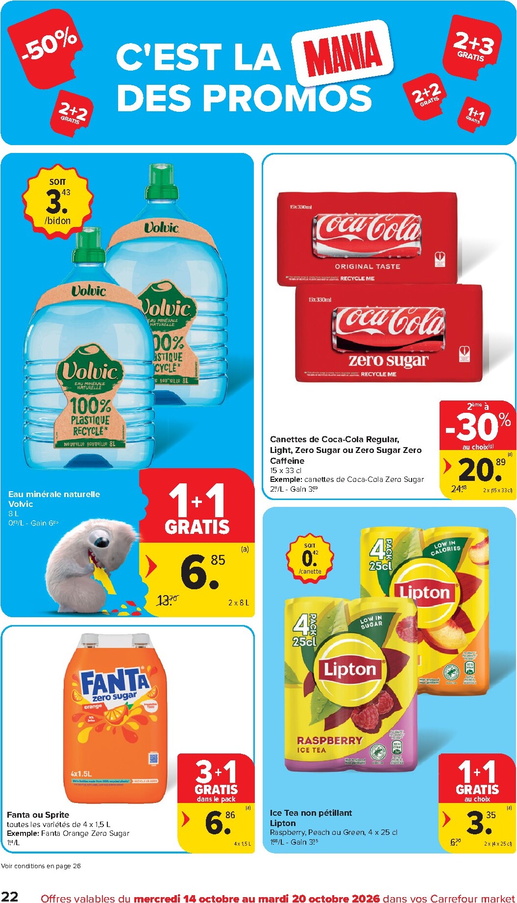 carrefour - Carrefour - Market Promotions de la semaine folder voor volgende week van woensdag 14/10/2026 tot dinsdag 20/10/2026 - page: 22