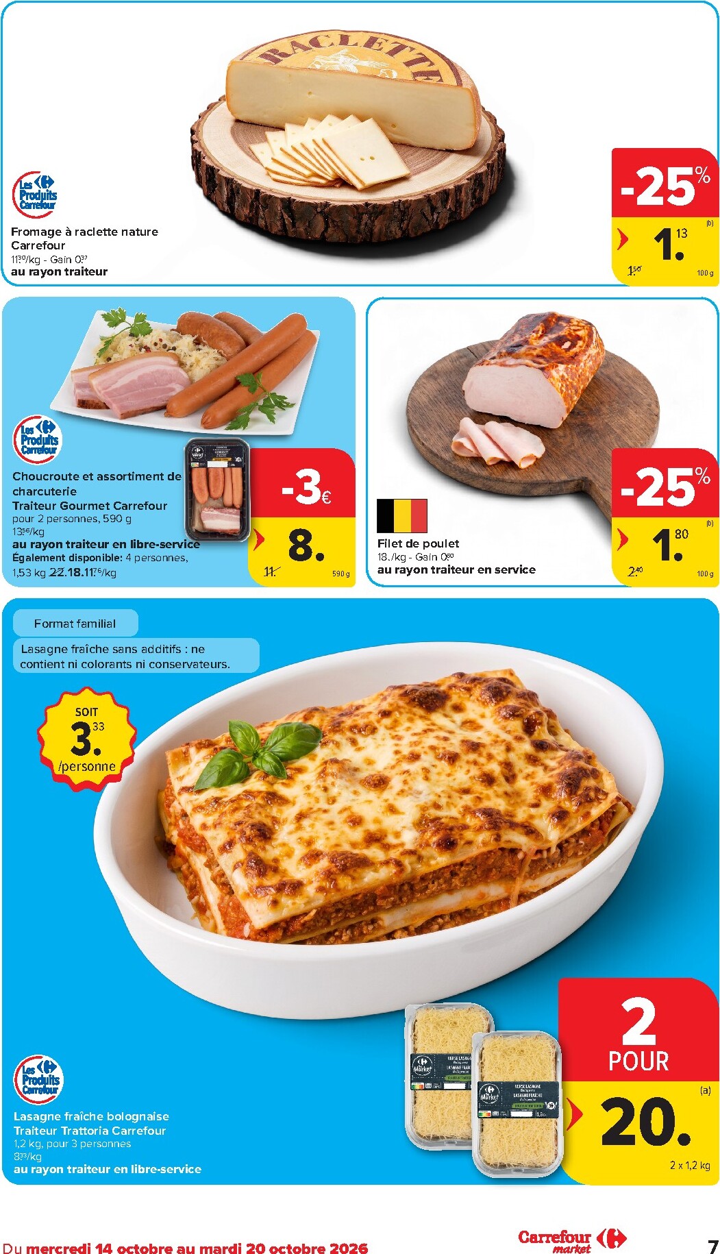 carrefour - Carrefour - Market Promotions de la semaine folder voor volgende week van woensdag 14/10/2026 tot dinsdag 20/10/2026 - page: 7