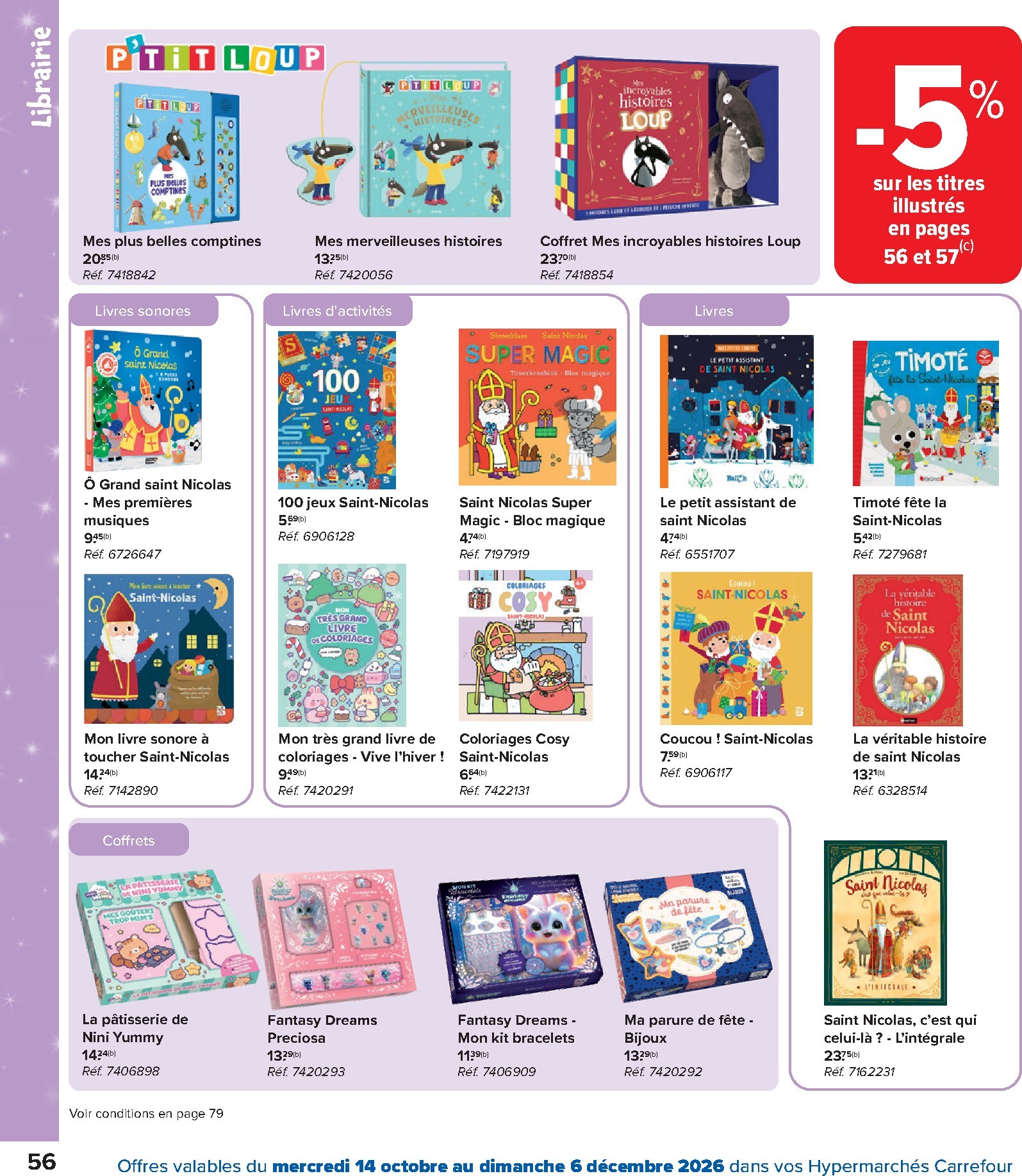 carrefour - Carrefour - Catalogue Jouets folder voor volgende week van woensdag 14/10/2026 tot zondag 06/12/2026 - page: 56
