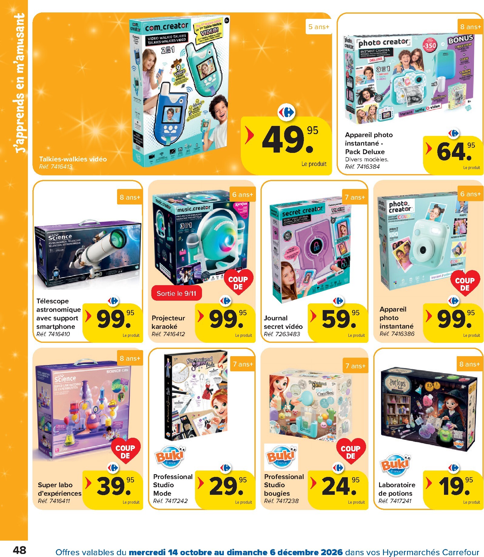 carrefour - Carrefour - Catalogue Jouets folder voor volgende week van woensdag 14/10/2026 tot zondag 06/12/2026 - page: 48