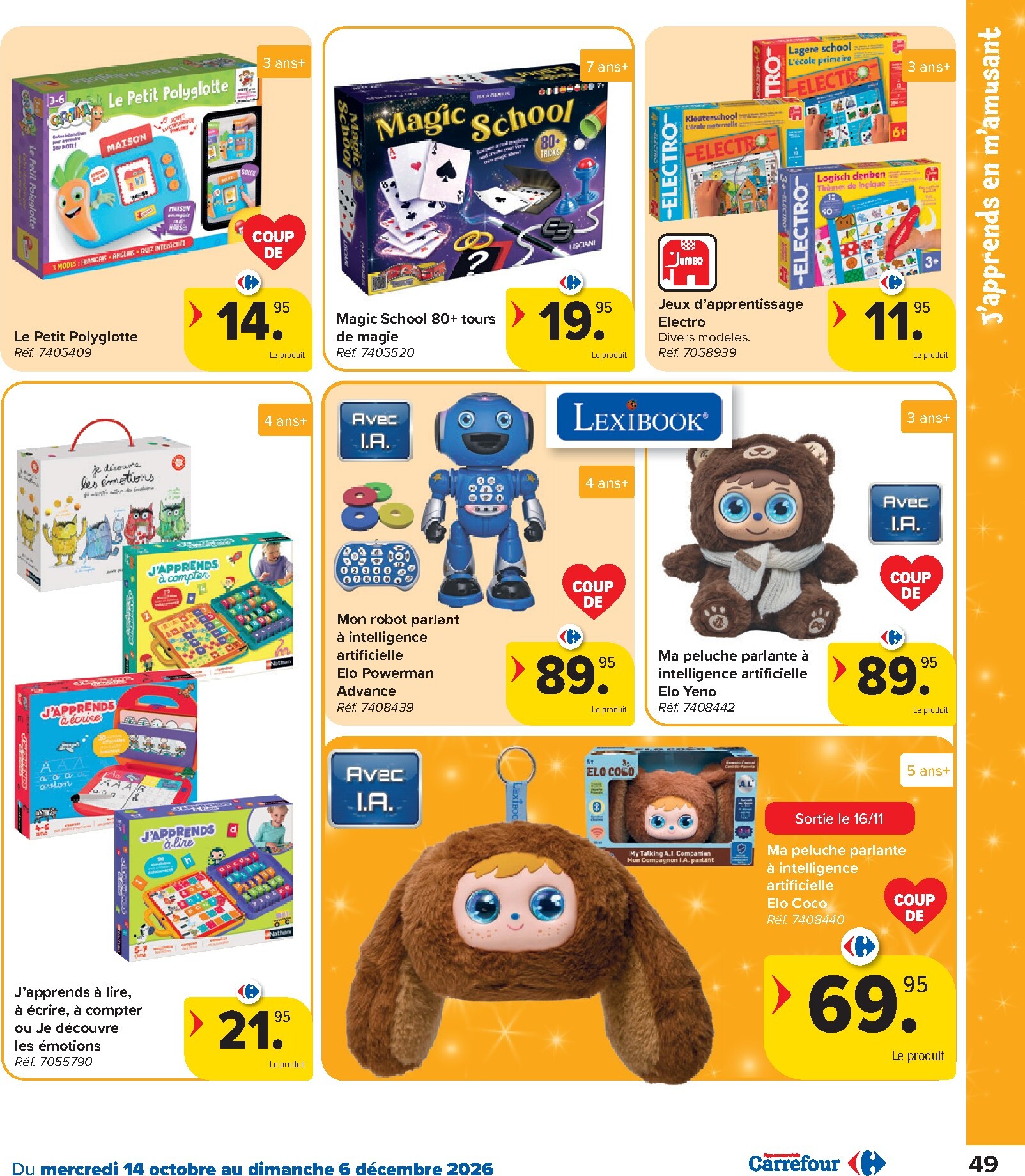 carrefour - Carrefour - Catalogue Jouets folder voor volgende week van woensdag 14/10/2026 tot zondag 06/12/2026 - page: 49