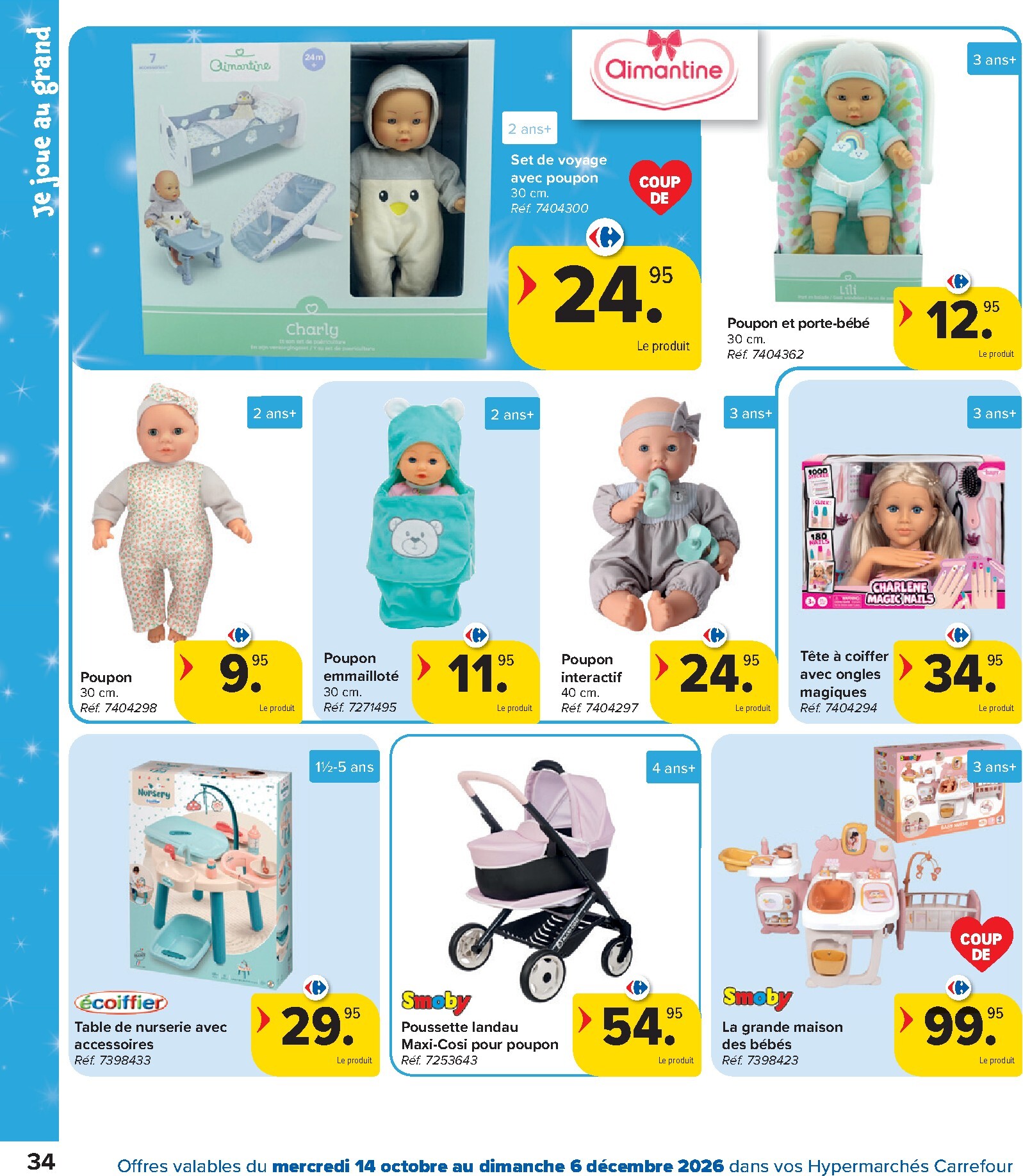 carrefour - Carrefour - Catalogue Jouets folder voor volgende week van woensdag 14/10/2026 tot zondag 06/12/2026 - page: 34