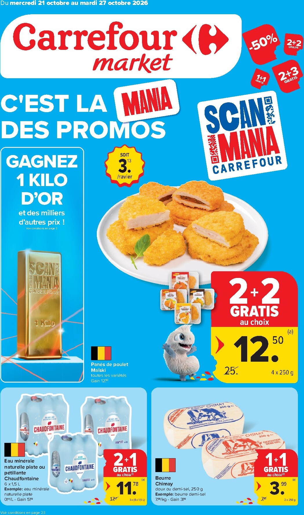 carrefour - Carrefour Market folder voor volgende week van woensdag 21/10/2026 tot dinsdag 27/10/2026
