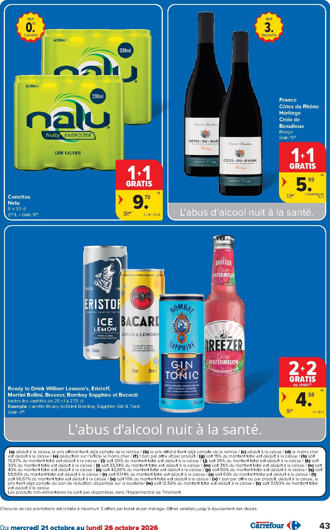 carrefour - Carrefour Hypermarchés folder voor volgende week van woensdag 21/10/2026 tot maandag 02/11/2026 - page: 43