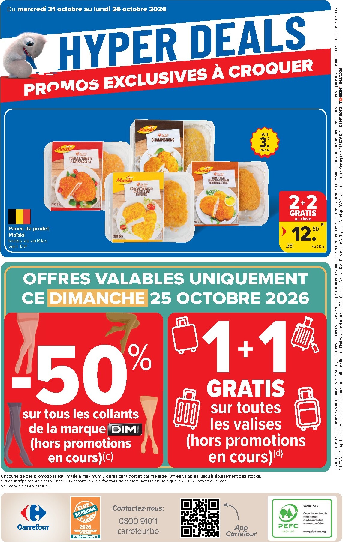 carrefour - Carrefour Hypermarchés folder voor volgende week van woensdag 21/10/2026 tot maandag 02/11/2026 - page: 44