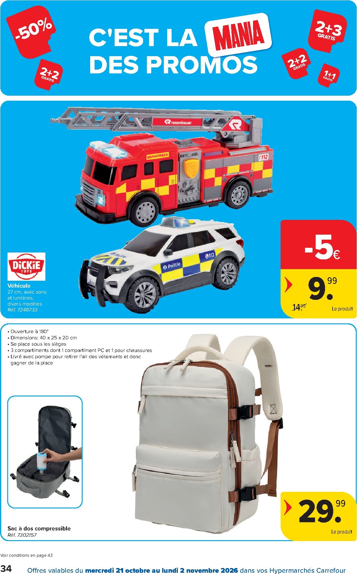 carrefour - Carrefour Hypermarchés folder voor volgende week van woensdag 21/10/2026 tot maandag 02/11/2026 - page: 34
