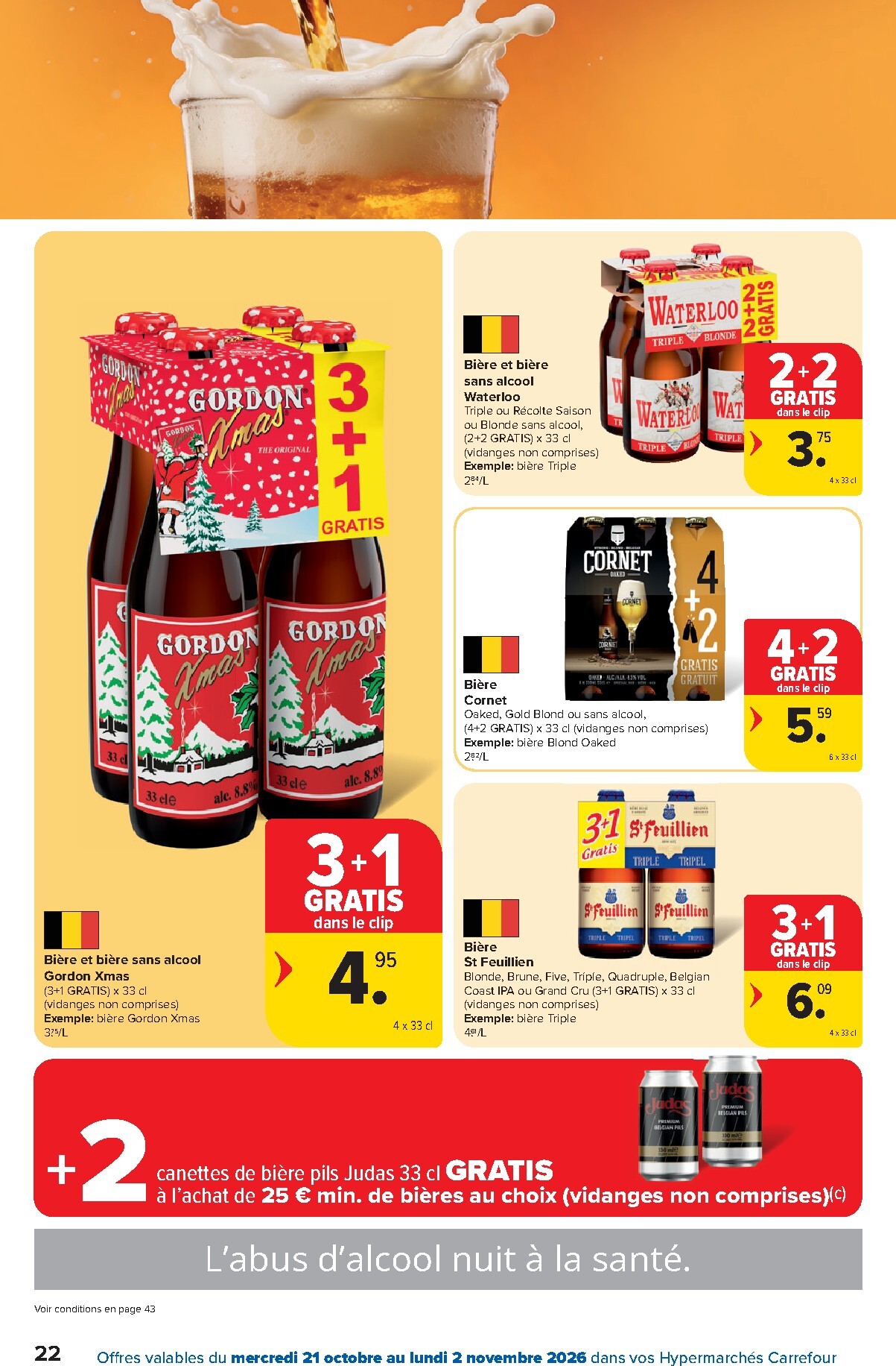 carrefour - Carrefour Hypermarchés folder voor volgende week van woensdag 21/10/2026 tot maandag 02/11/2026 - page: 22