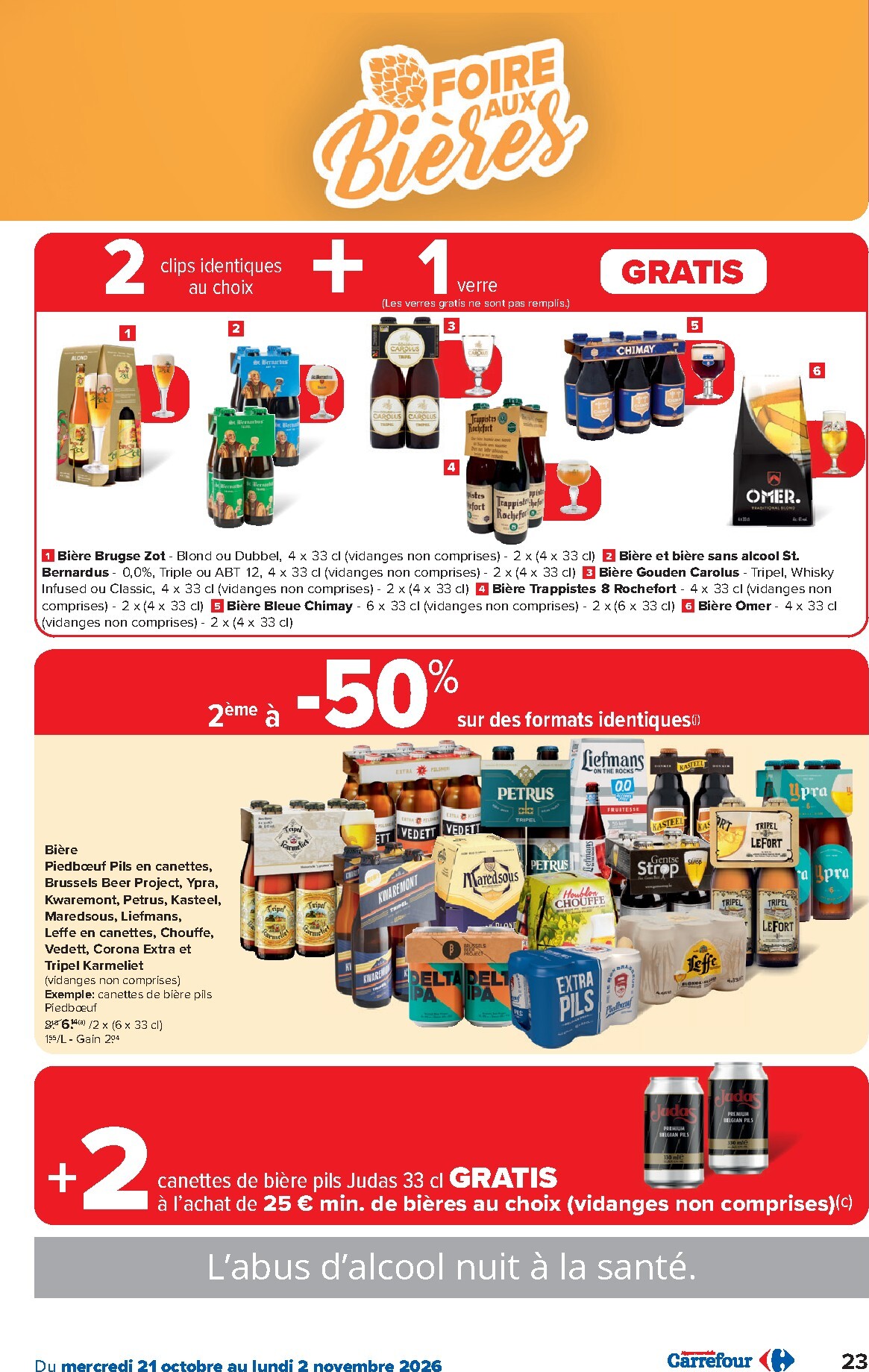 carrefour - Carrefour Hypermarchés folder voor volgende week van woensdag 21/10/2026 tot maandag 02/11/2026 - page: 23
