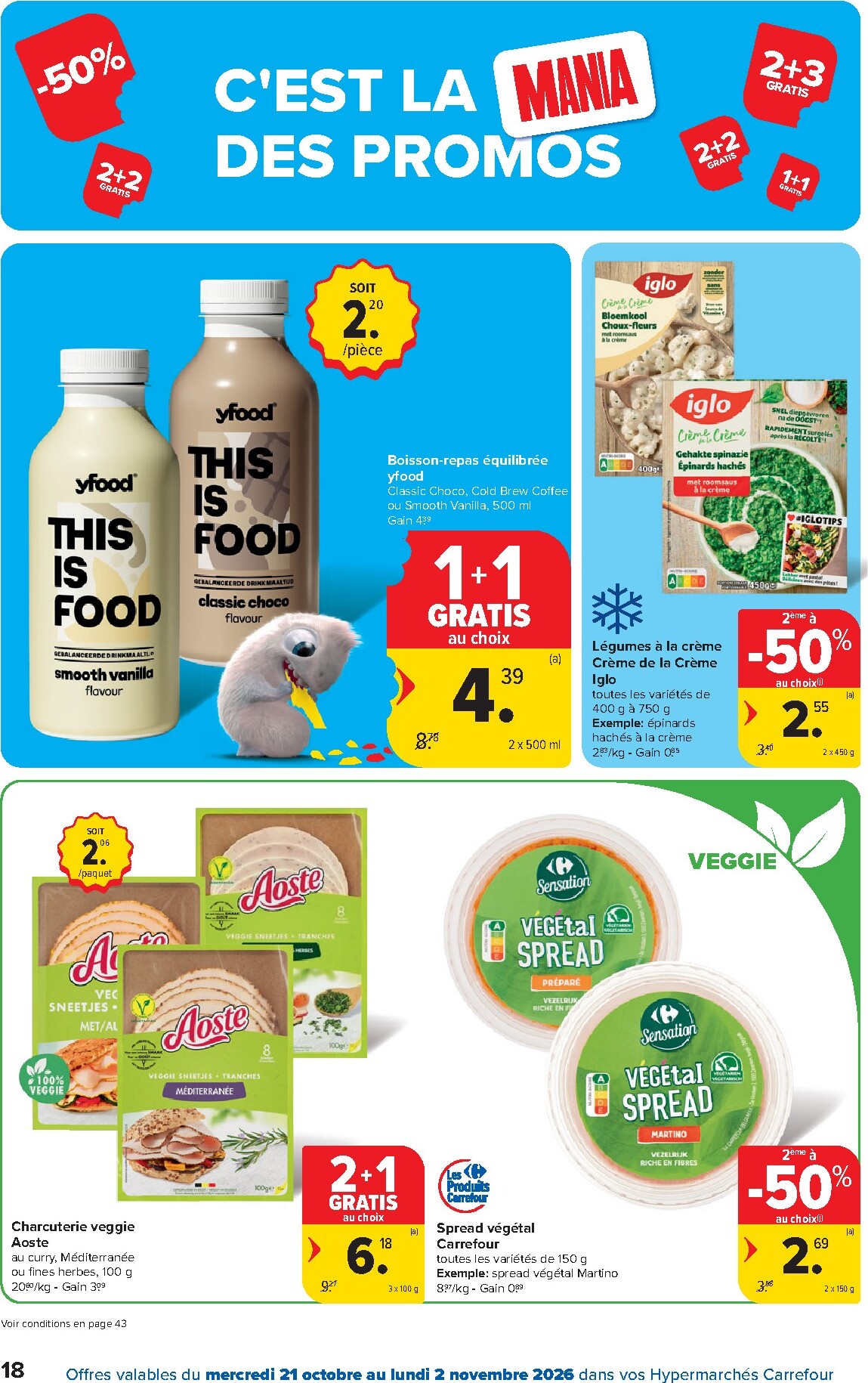 carrefour - Carrefour Hypermarchés folder voor volgende week van woensdag 21/10/2026 tot maandag 02/11/2026 - page: 18