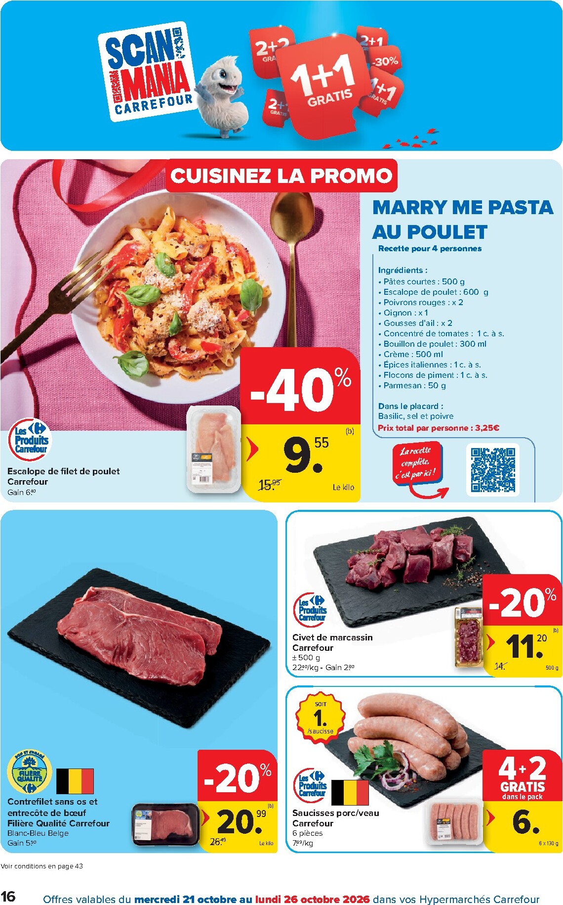 carrefour - Carrefour Hypermarchés folder voor volgende week van woensdag 21/10/2026 tot maandag 02/11/2026 - page: 16