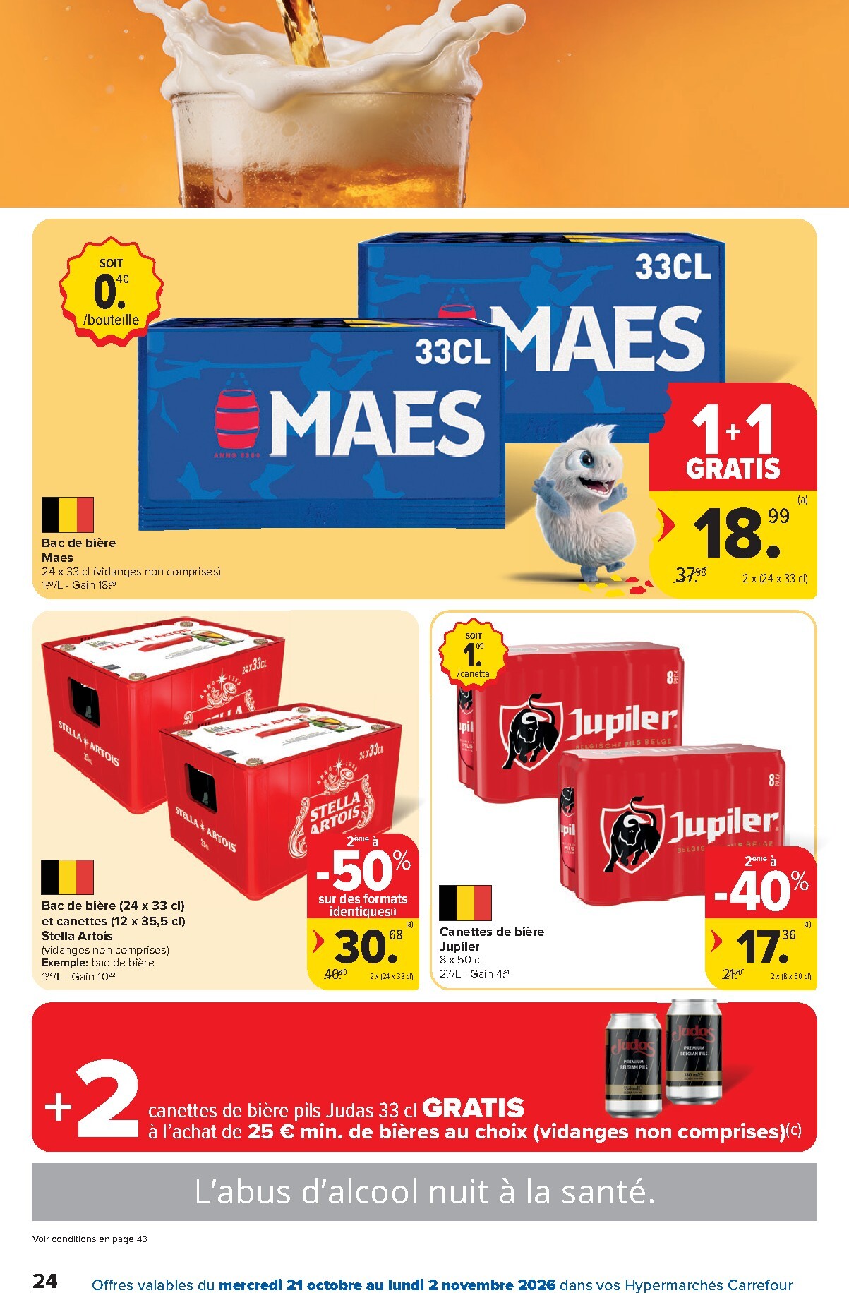 carrefour - Carrefour Hypermarchés folder voor volgende week van woensdag 21/10/2026 tot maandag 02/11/2026 - page: 24