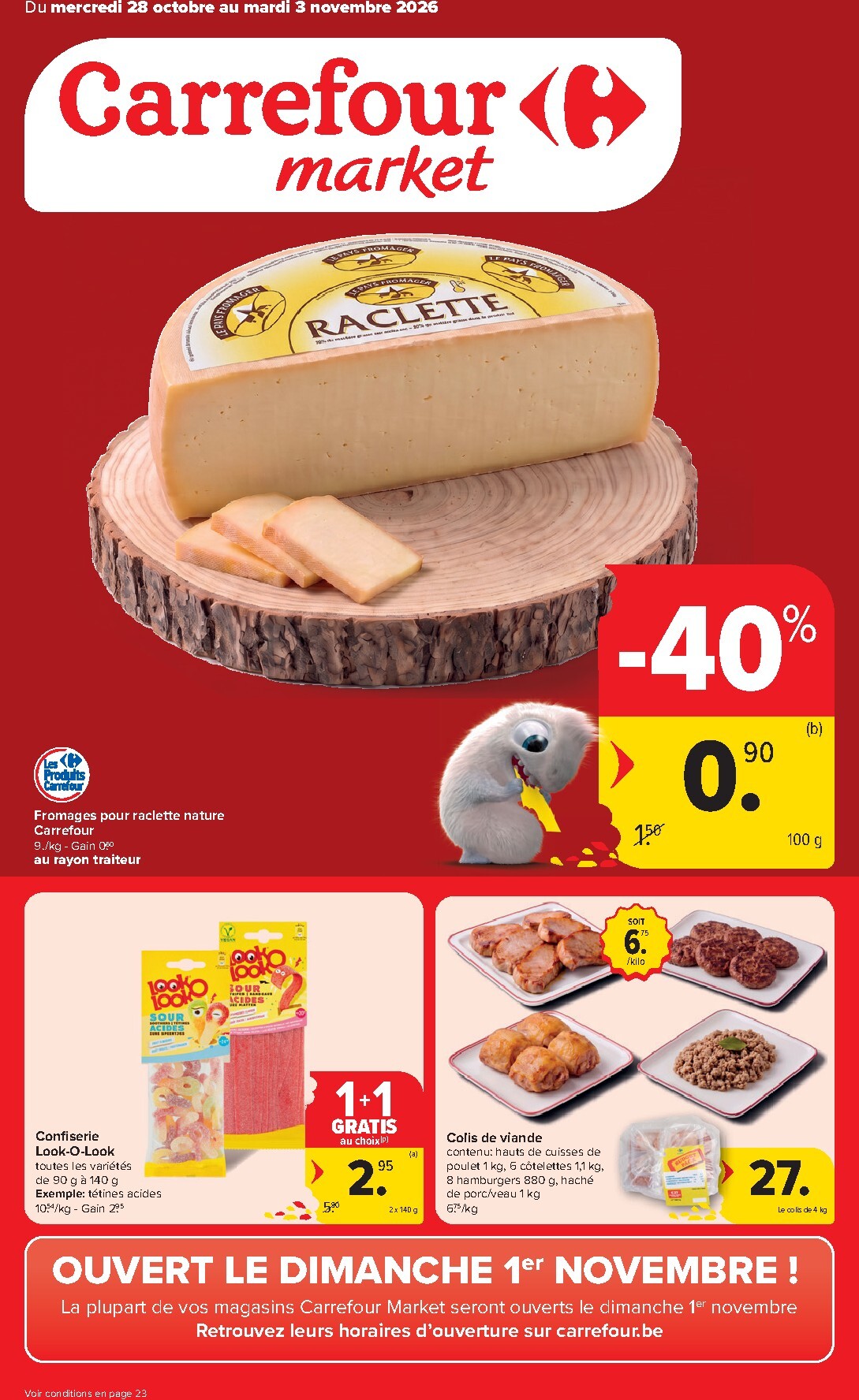 carrefour - Carrefour Market folder voor volgende week van woensdag 28/10/2026 tot dinsdag 03/11/2026