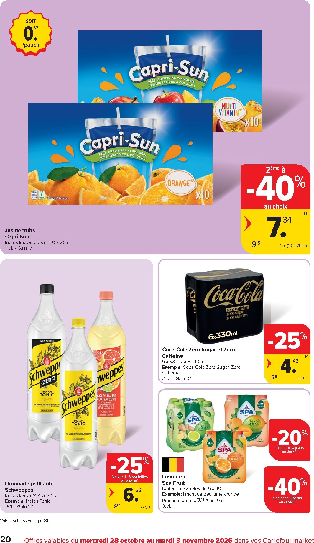 carrefour - Carrefour Market folder voor volgende week van woensdag 28/10/2026 tot dinsdag 03/11/2026 - page: 20