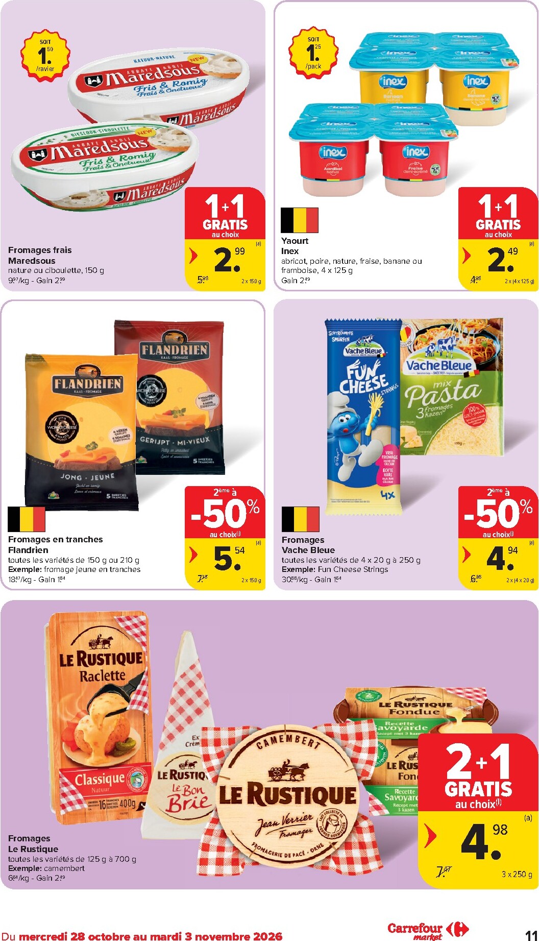 carrefour - Carrefour Market folder voor volgende week van woensdag 28/10/2026 tot dinsdag 03/11/2026 - page: 11