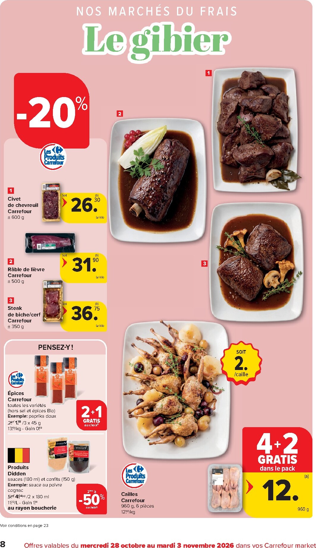 carrefour - Carrefour Market folder voor volgende week van woensdag 28/10/2026 tot dinsdag 03/11/2026 - page: 8
