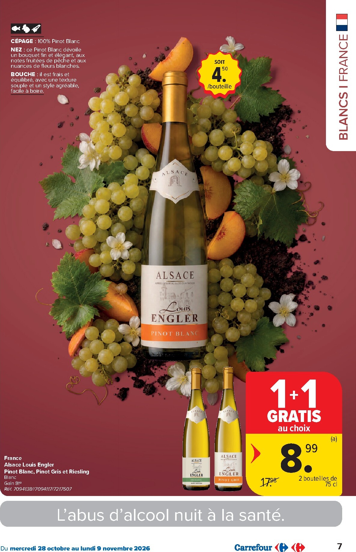 carrefour - Carrefour - Catalogue Foire aux vins folder voor volgende week van woensdag 28/10/2026 tot maandag 09/11/2026 - page: 7