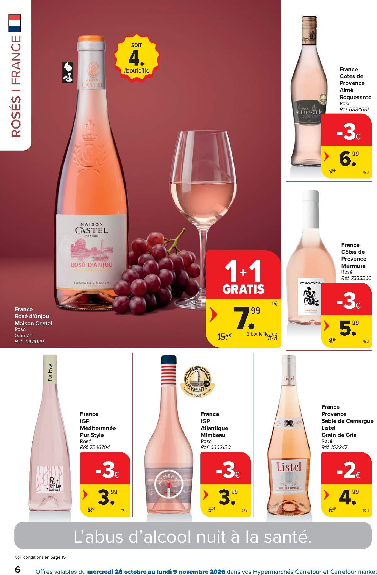 carrefour - Carrefour - Catalogue Foire aux vins folder voor volgende week van woensdag 28/10/2026 tot maandag 09/11/2026 - page: 6