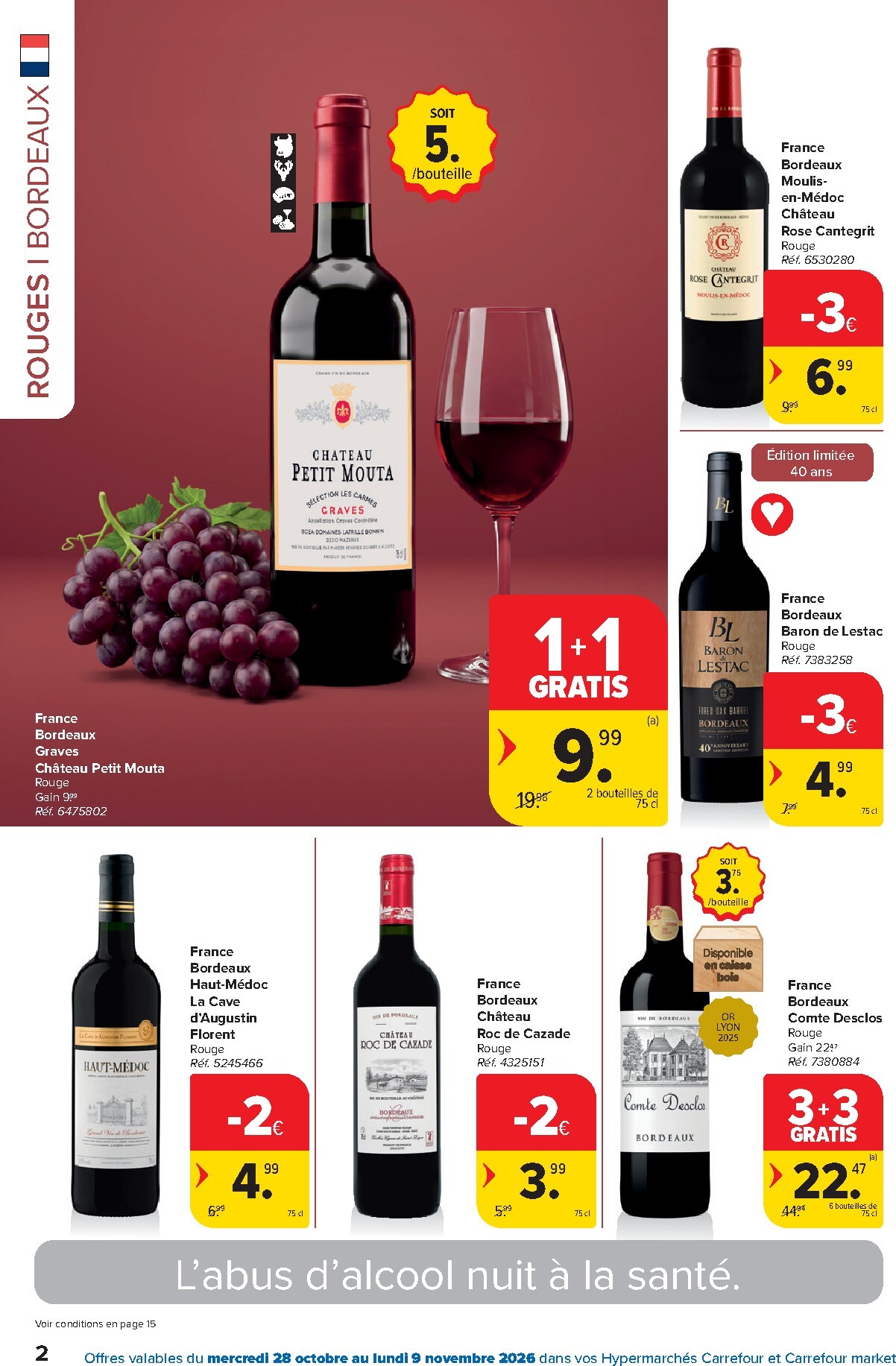 carrefour - Carrefour - Catalogue Foire aux vins folder voor volgende week van woensdag 28/10/2026 tot maandag 09/11/2026 - page: 2