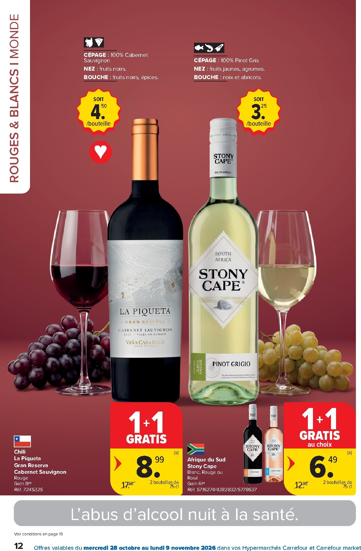 carrefour - Carrefour - Catalogue Foire aux vins folder voor volgende week van woensdag 28/10/2026 tot maandag 09/11/2026 - page: 12