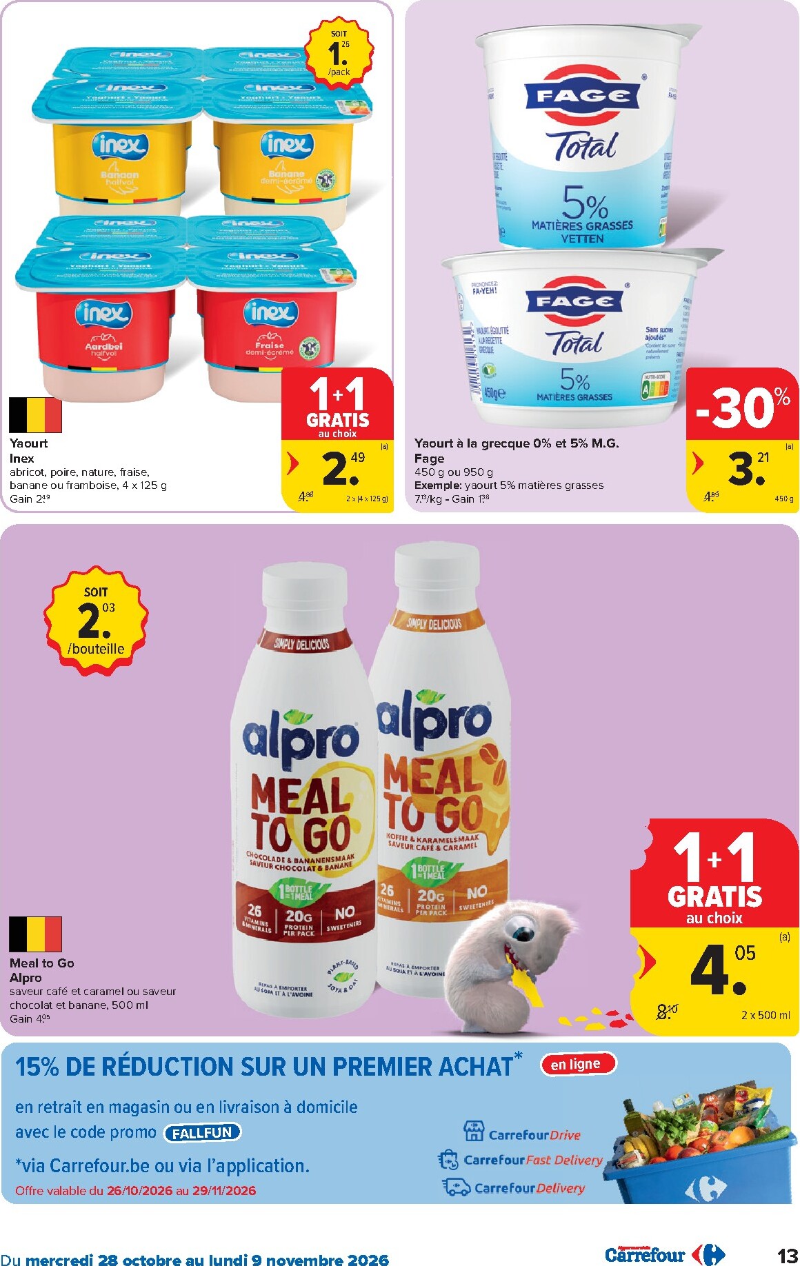 carrefour - Carrefour Hypermarchés folder voor volgende week van woensdag 28/10/2026 tot maandag 09/11/2026 - page: 13