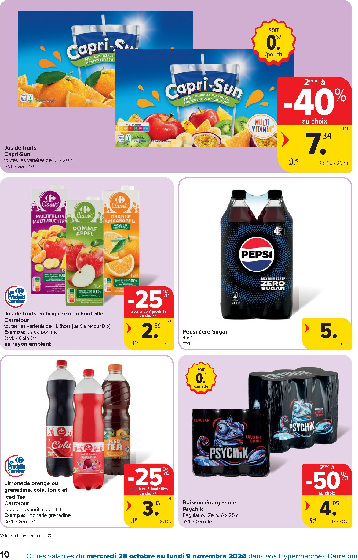 carrefour - Carrefour Hypermarchés folder voor volgende week van woensdag 28/10/2026 tot maandag 09/11/2026 - page: 10