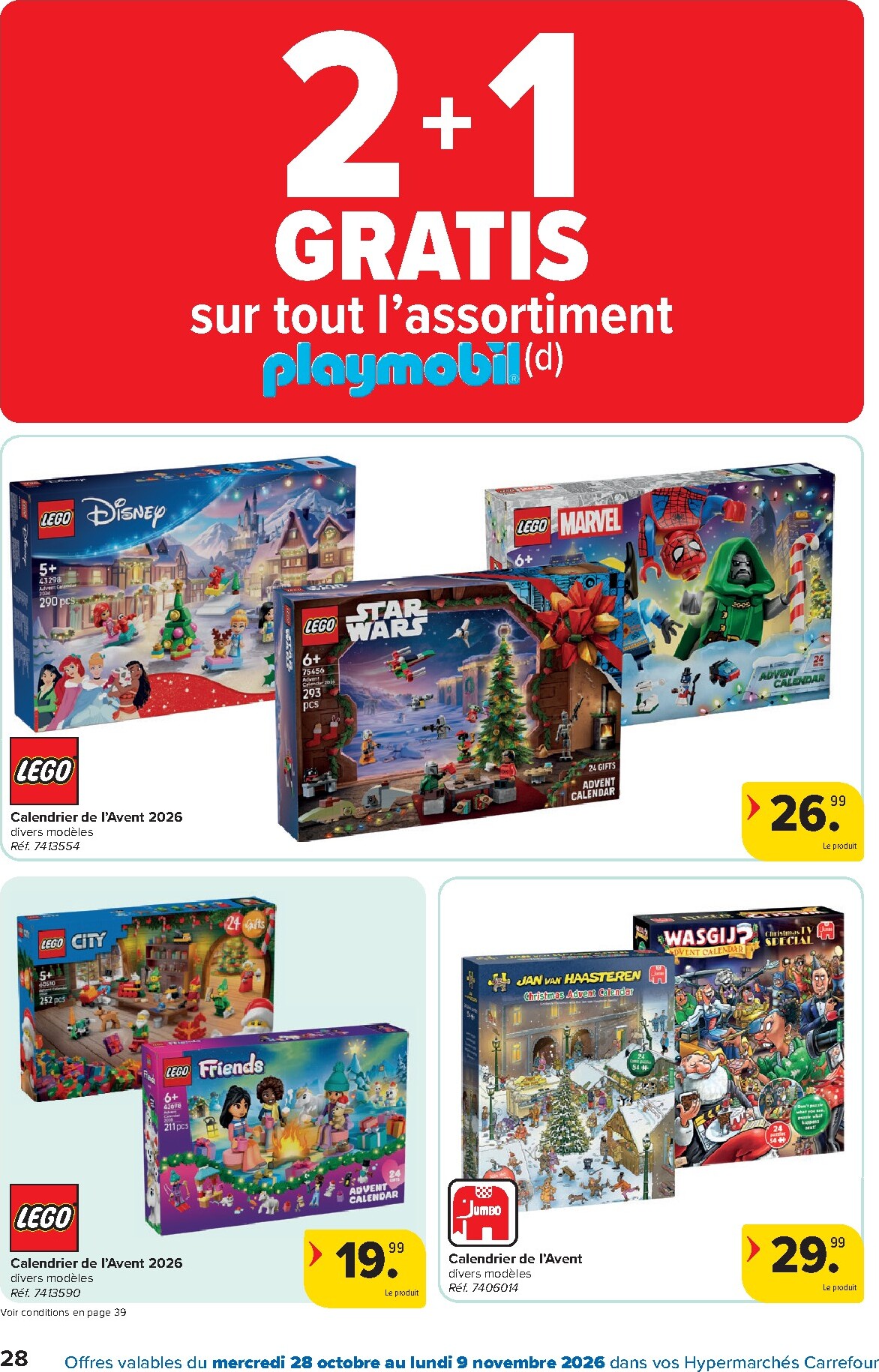 carrefour - Carrefour Hypermarchés folder voor volgende week van woensdag 28/10/2026 tot maandag 09/11/2026 - page: 28